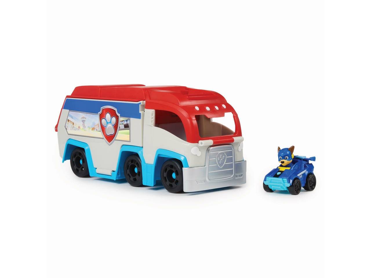 Paw Patrol: Der Mighty Kinofilm, Pup Squad Patroller Teamfahrzeu (mit Chase-Spielzeugauto, Spielzeug)