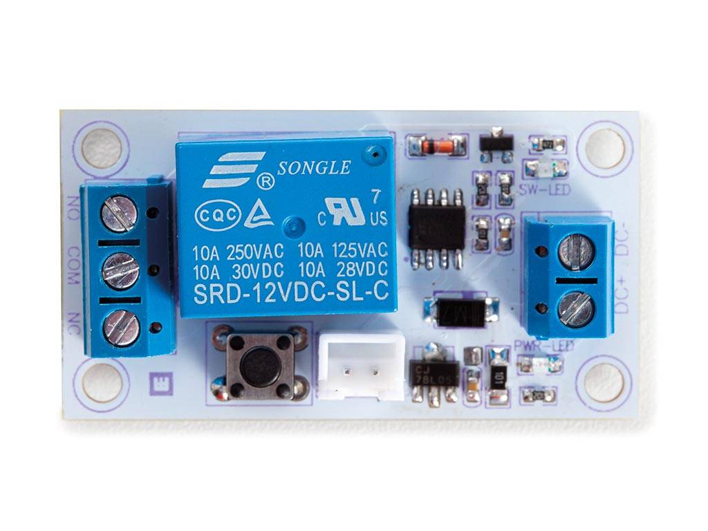 BISTABILES RELAISMODUL MIT TOUCH-SCHALTER - 1 KANAL - 12 V