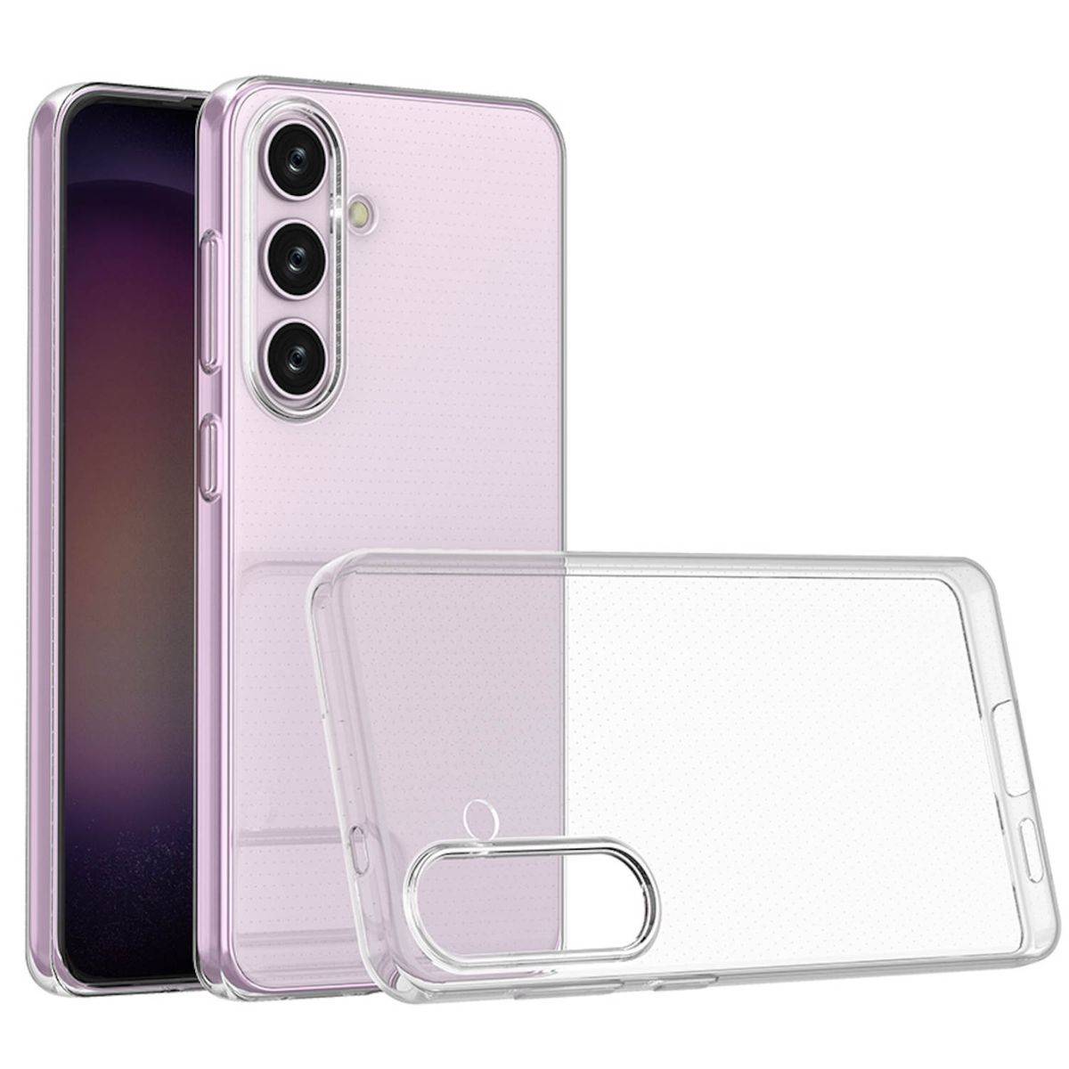 Für Samsung Galaxy S24 Silikoncase TPU Schutz Transparent Handy Hülle
