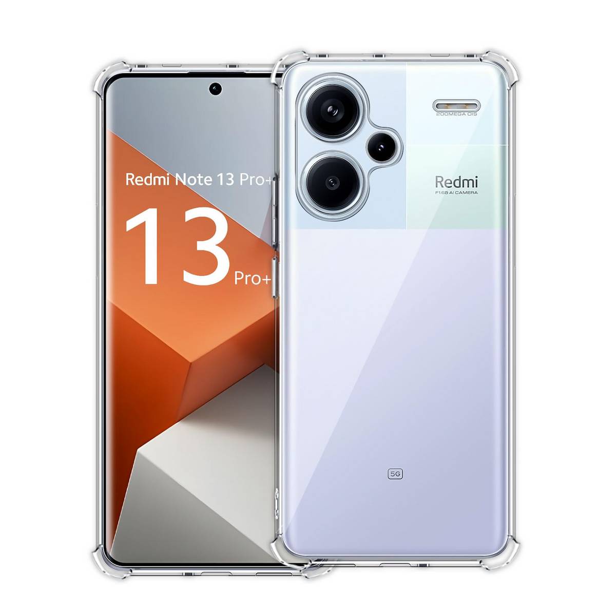 Für Xiaomi Redmi Note 13 Pro Plus Schock TPU Schutz Hülle Transparent