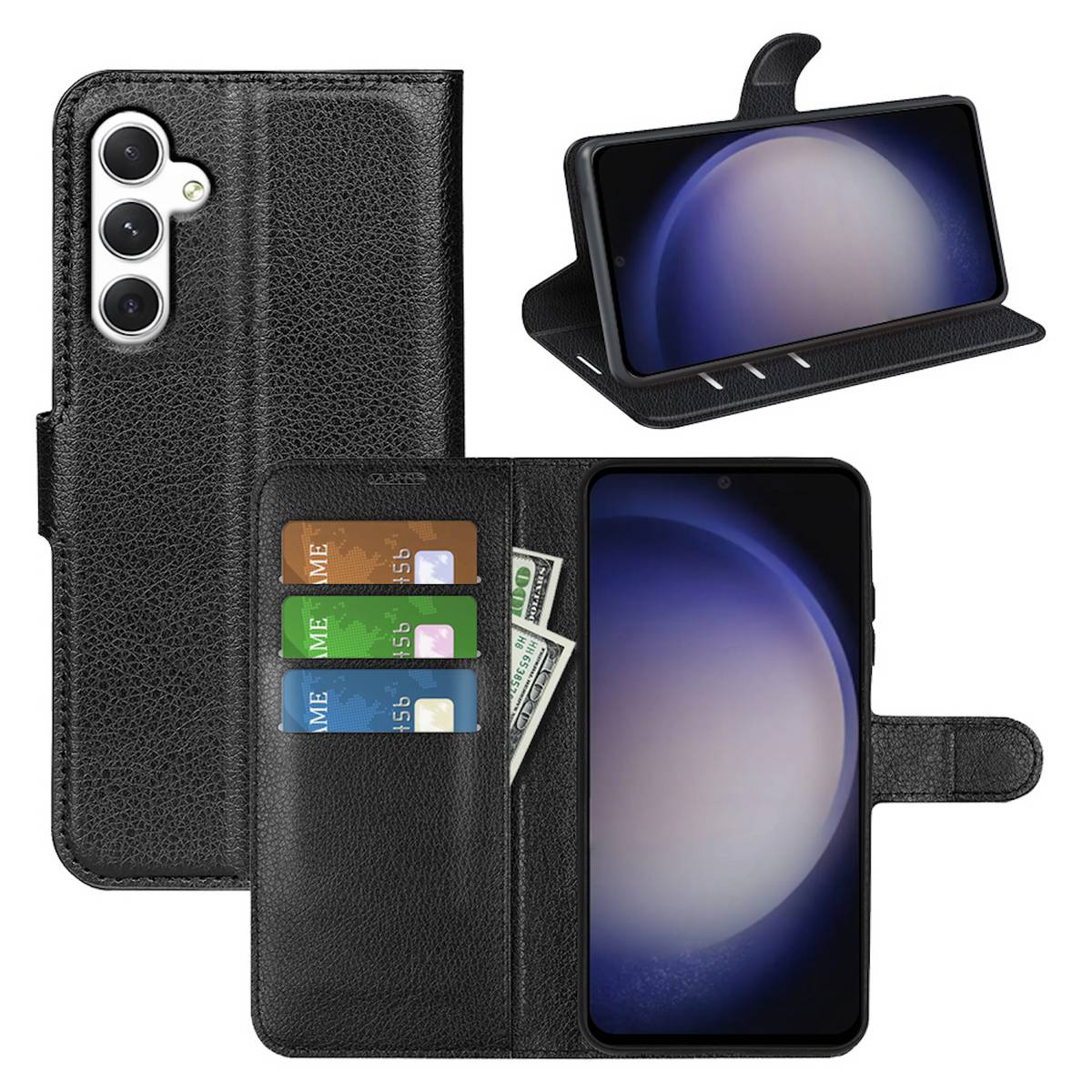 Für Samsung Galaxy S24 Handy Tasche Wallet Premium Schutz Hülle Cover