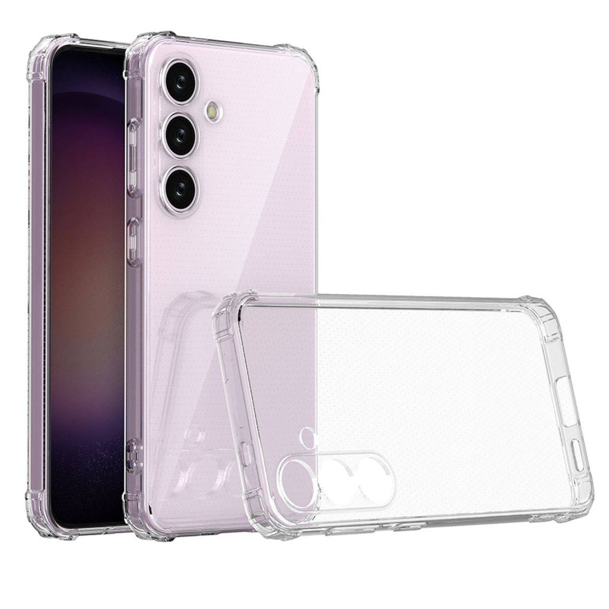 Für Samsung Galaxy S24 Schock TPU Schutz Handy Hülle Case Transparent