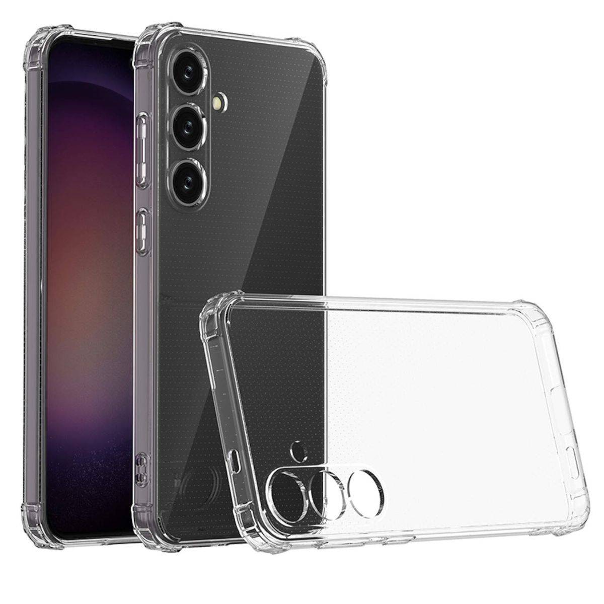 Für Samsung Galaxy S24 Plus Schock TPU Schutz Handy Hülle Transparent
