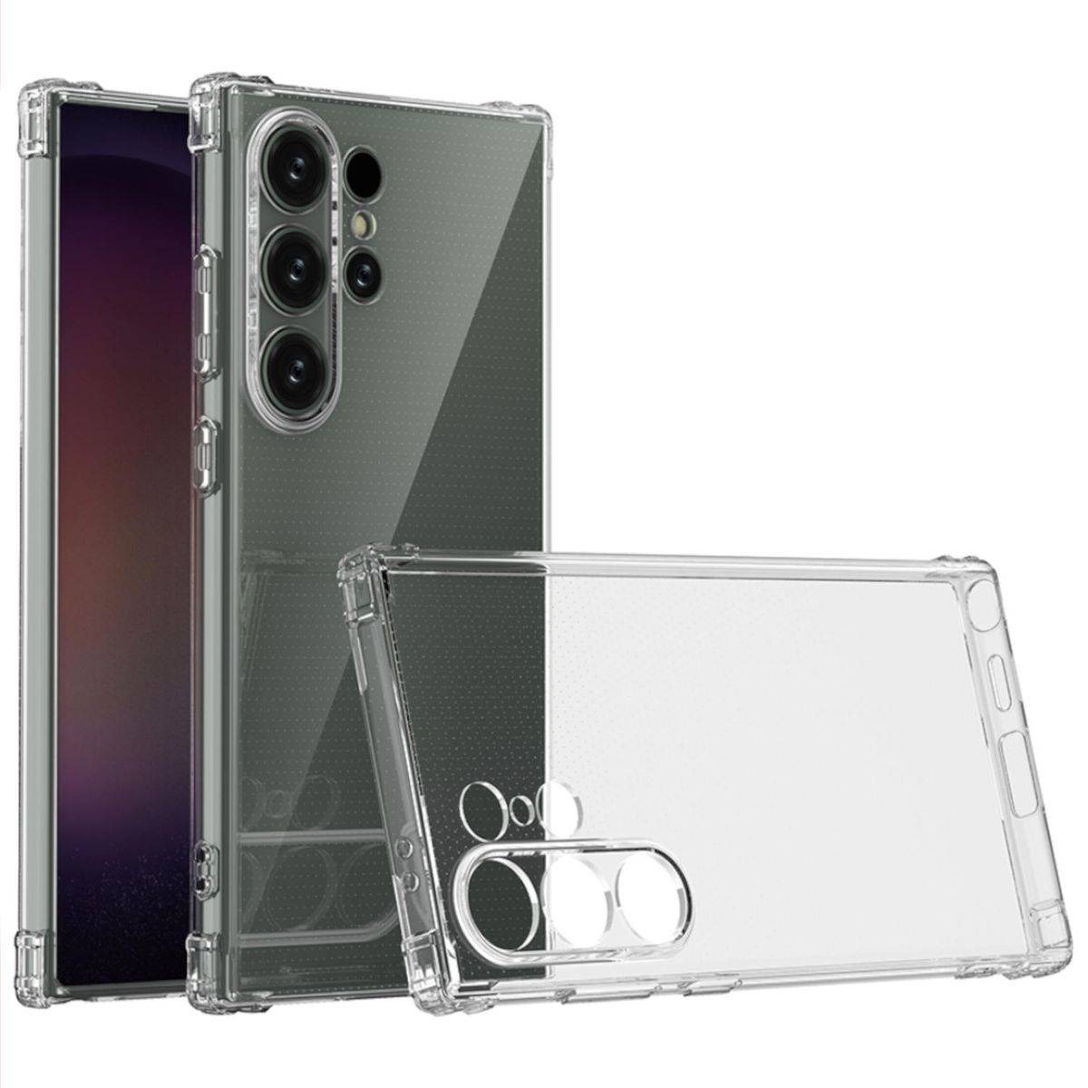 Für Samsung Galaxy S24 Ultra Schock TPU Schutz Handy Hülle Transparent