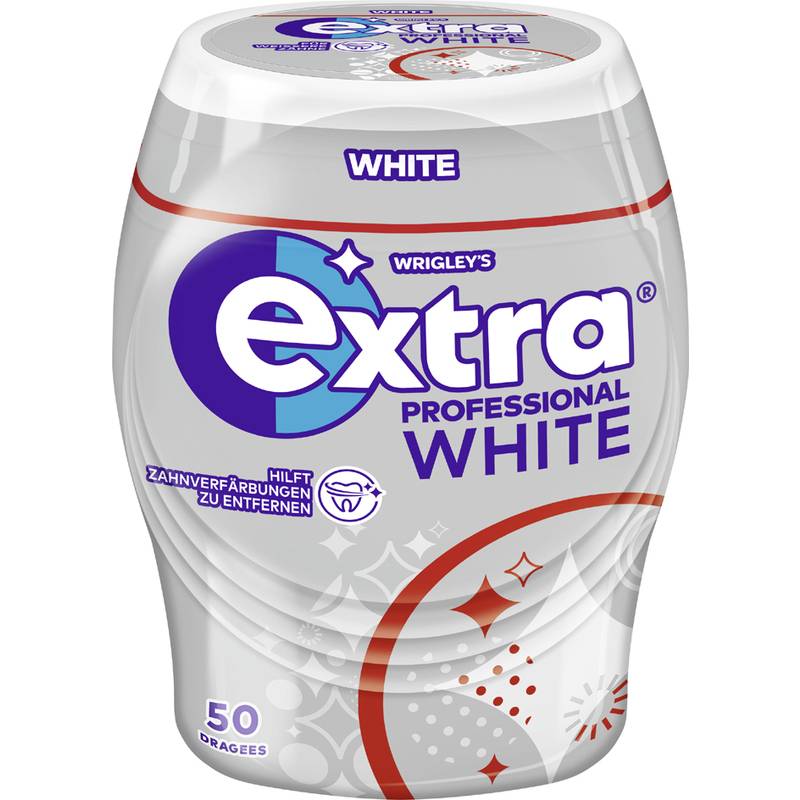 WRIGLEY'S Extra Kaugummi PROFESSIONAL WHITE, 50er Dose