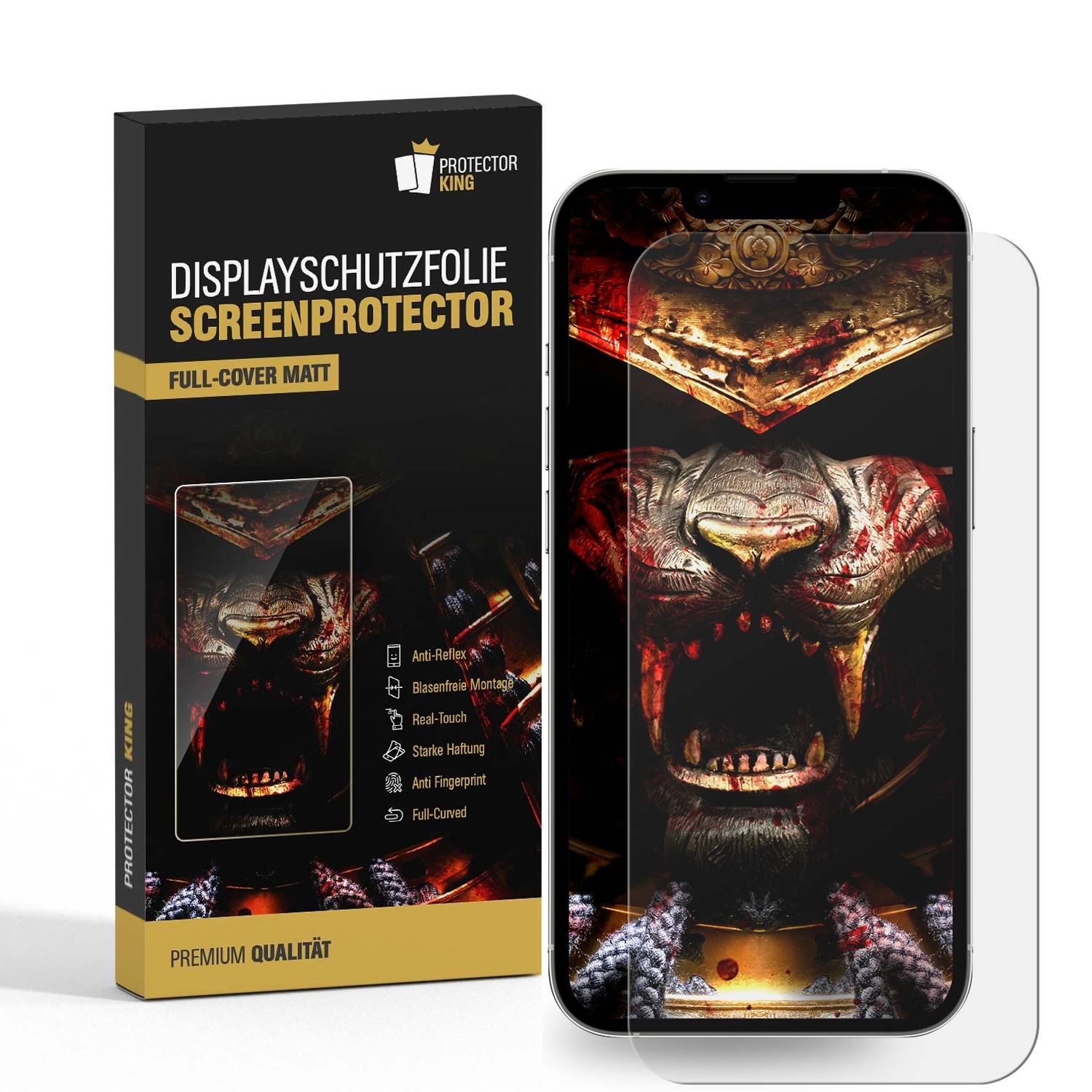 3x FULL COVER Displayschutzfolie für iPhone 14 Pro Max PREMIUM MATT ENTSPIEGELT Displayschutz Schutzfolie Folie