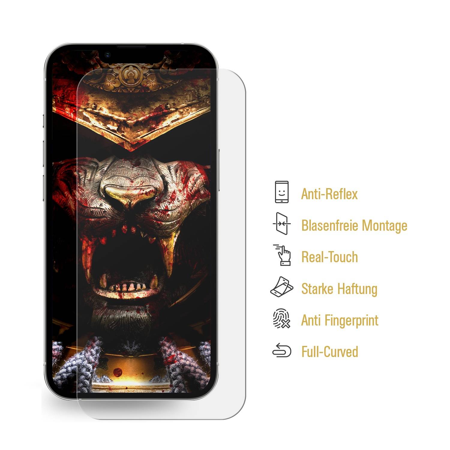 6x FULL COVER Displayschutzfolie für iPhone 14 Pro Max PREMIUM MATT ENTSPIEGELT Displayschutz Schutzfolie Folie