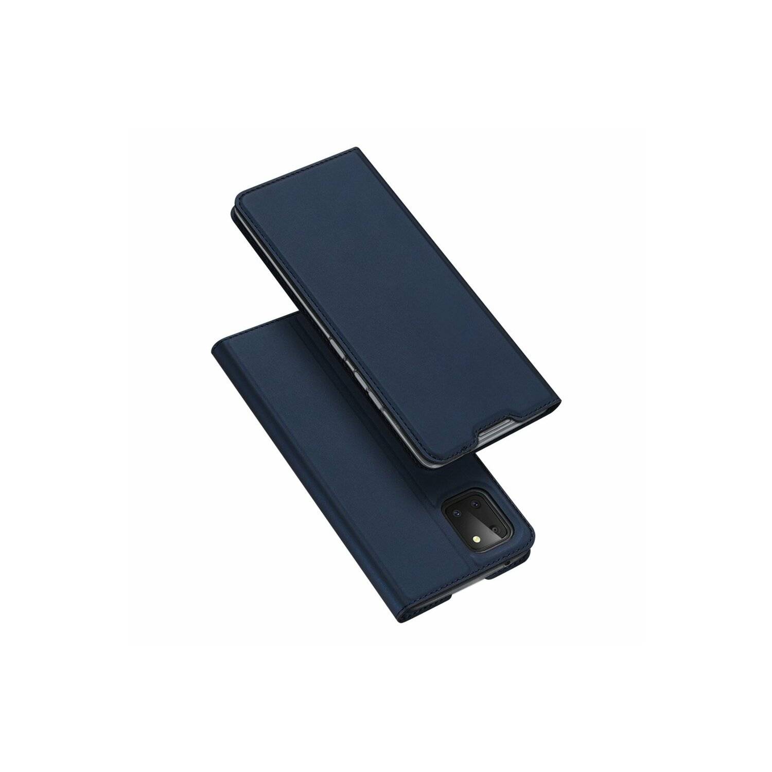 Buch Tasche "Dux Ducis" kompatibel mit Xiaomi Poco M6 Pro Handy Hülle Schutzhülle mit Standfunktion, Kartenfach Blau