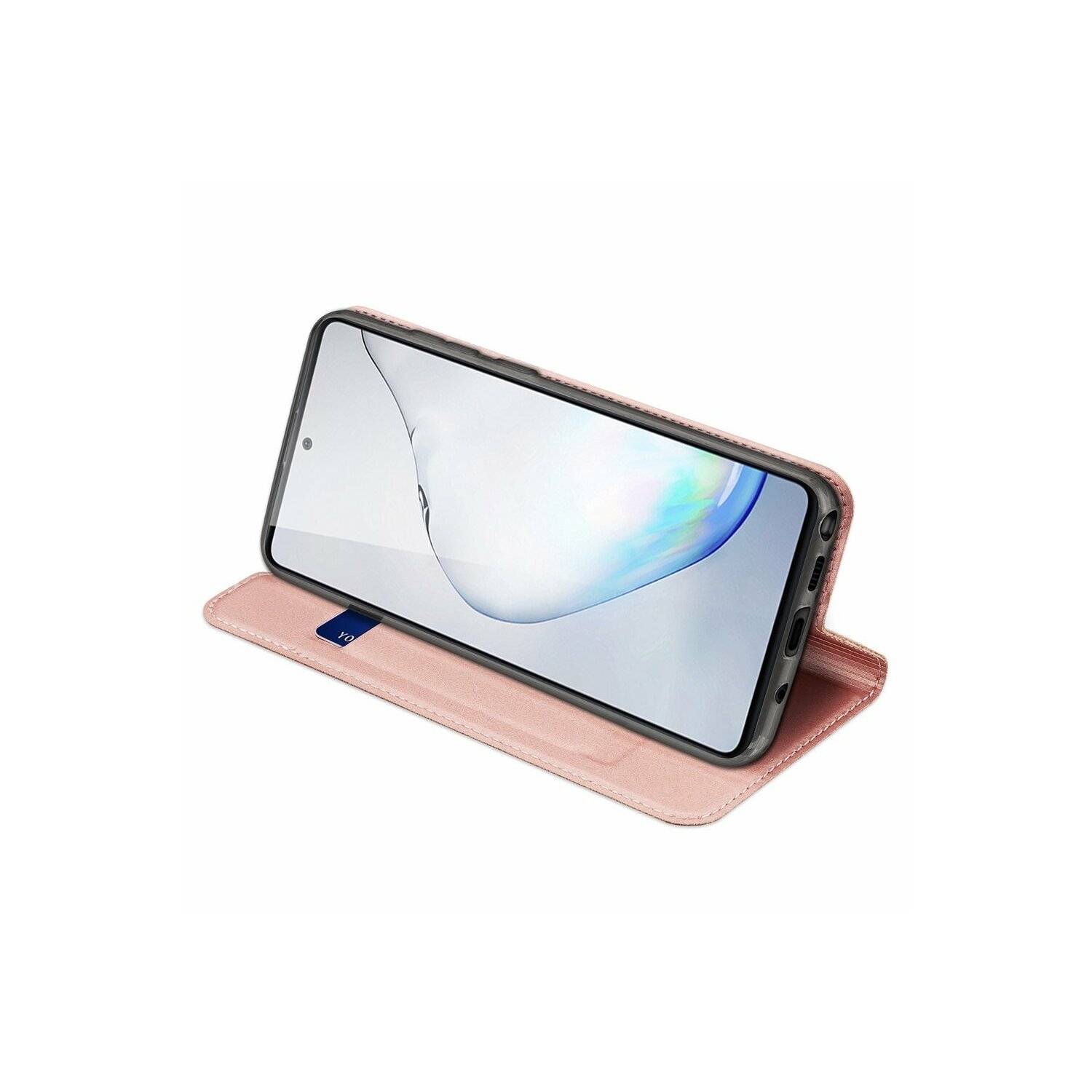 Buch Tasche "Dux Ducis" kompatibel mit Xiaomi Poco M6 Pro Handy Hülle Schutzhülle mit Standfunktion, Kartenfach Rosa