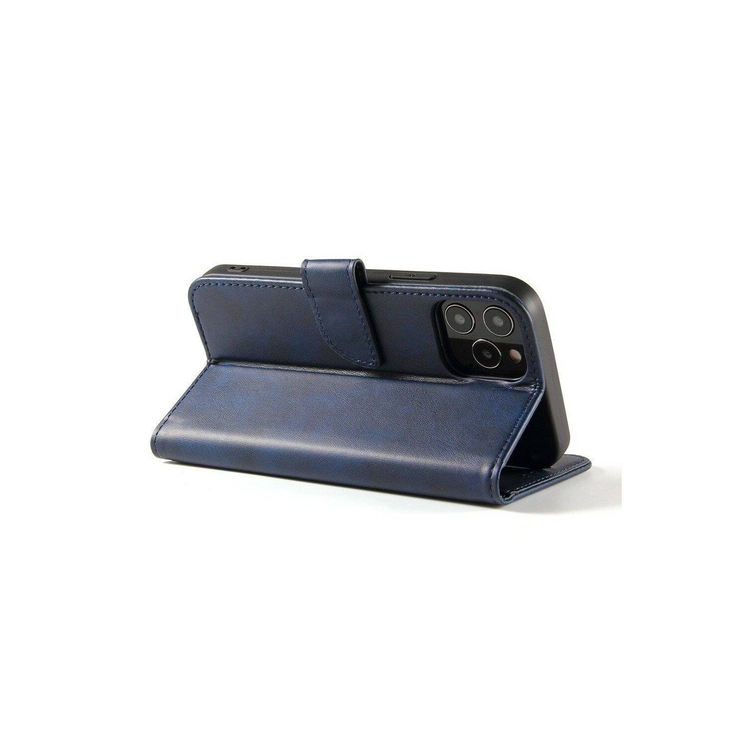 Premium Magnet Case Buch Tasche Schutzhülle aufklappbare Hülle Standfunktion kompatibel mit Samsung Galaxy A14 5G Blau