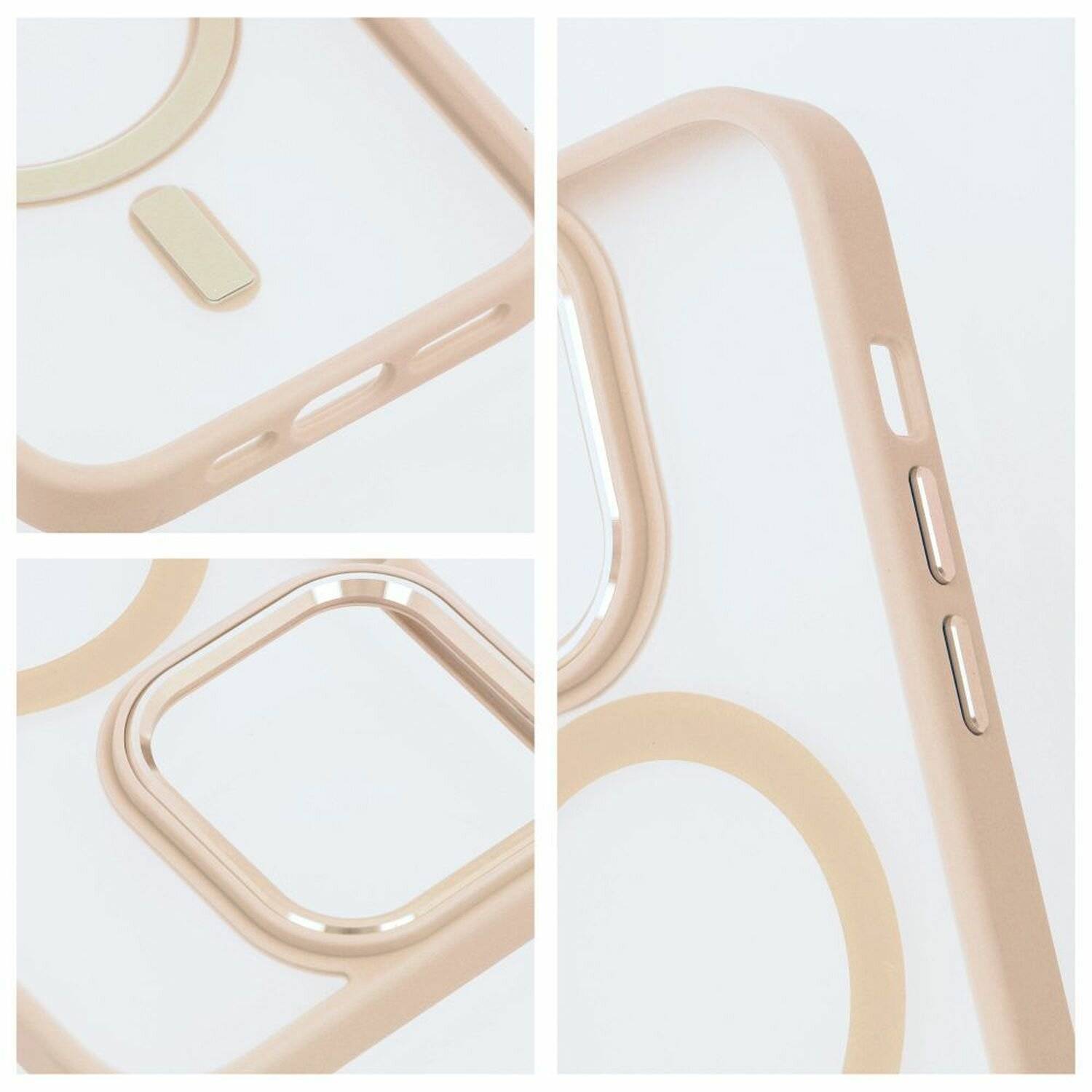 Matte MagSafe Cover Hülle kompatibel mit iPhone 12 / 12 Pro Rosa