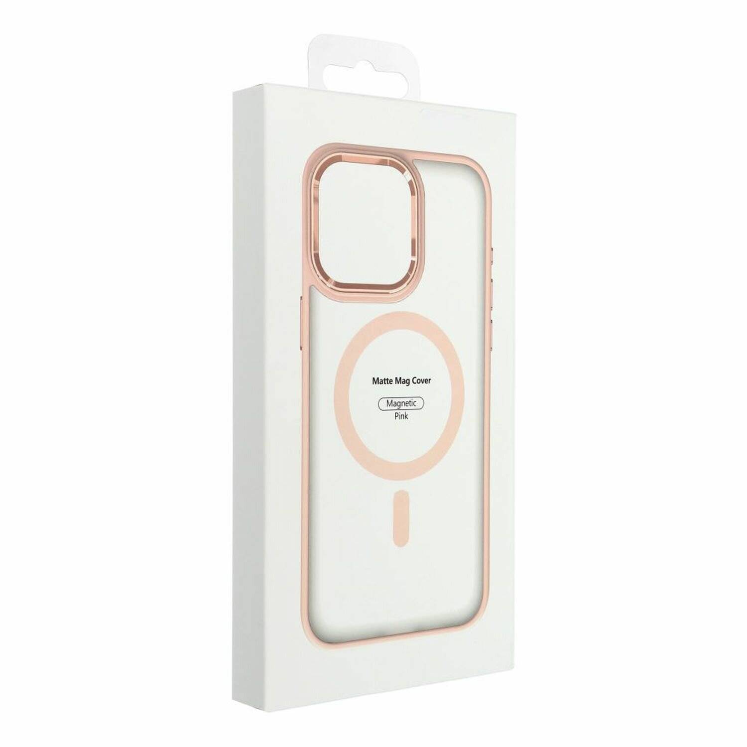 Matte MagSafe Cover Hülle kompatibel mit iPhone 12 / 12 Pro Rosa