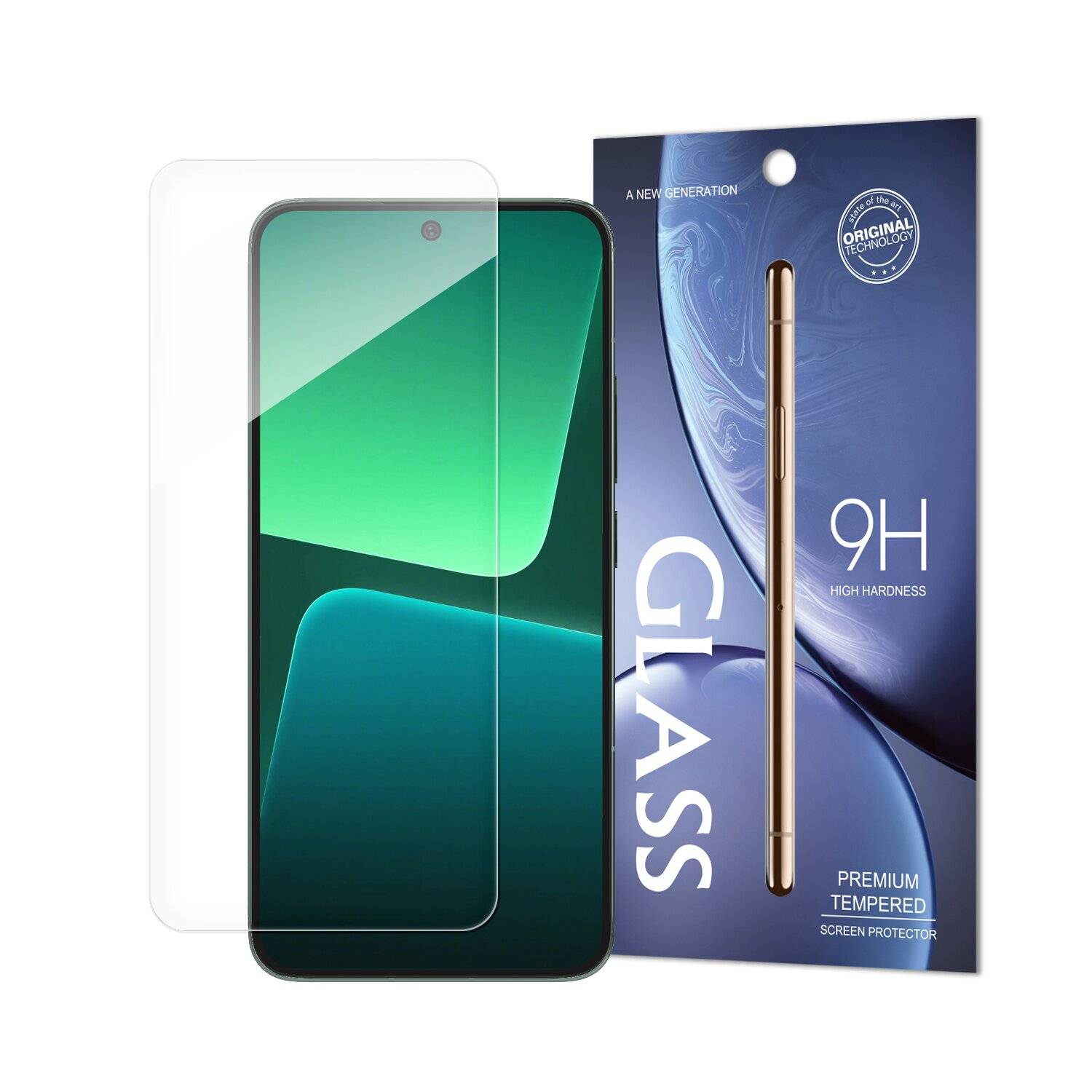 Schutzglas 9H kompatibel mit Xiaomi 14 Displayschutzfolie Passgenau Glas 3x