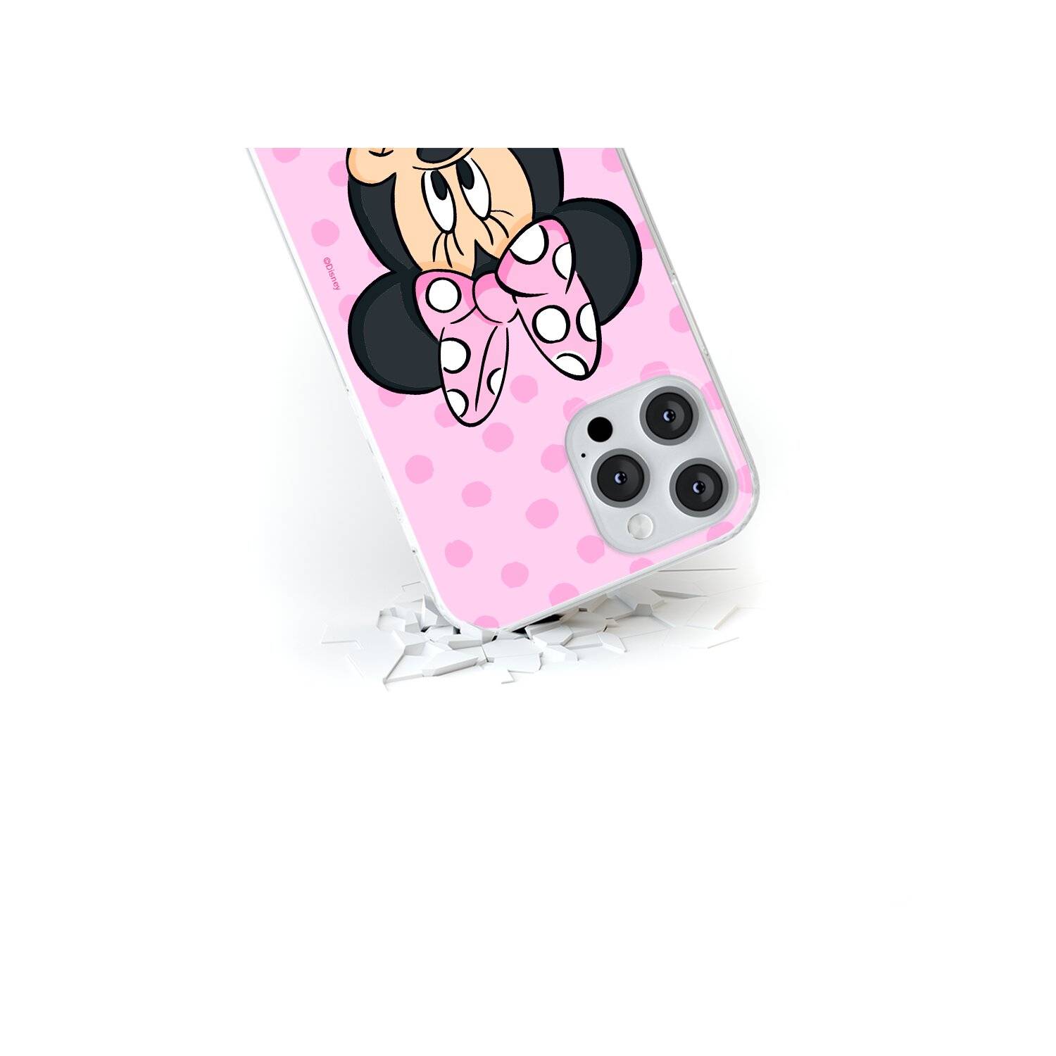 Handyhülle Minnie 057 Disney Full Print Pink kompatibel mit iPhone 15 Pro Max