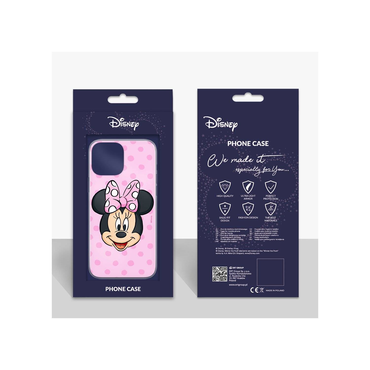 Handyhülle Minnie 057 Disney Full Print Pink kompatibel mit Samsung Galaxy M53 5G