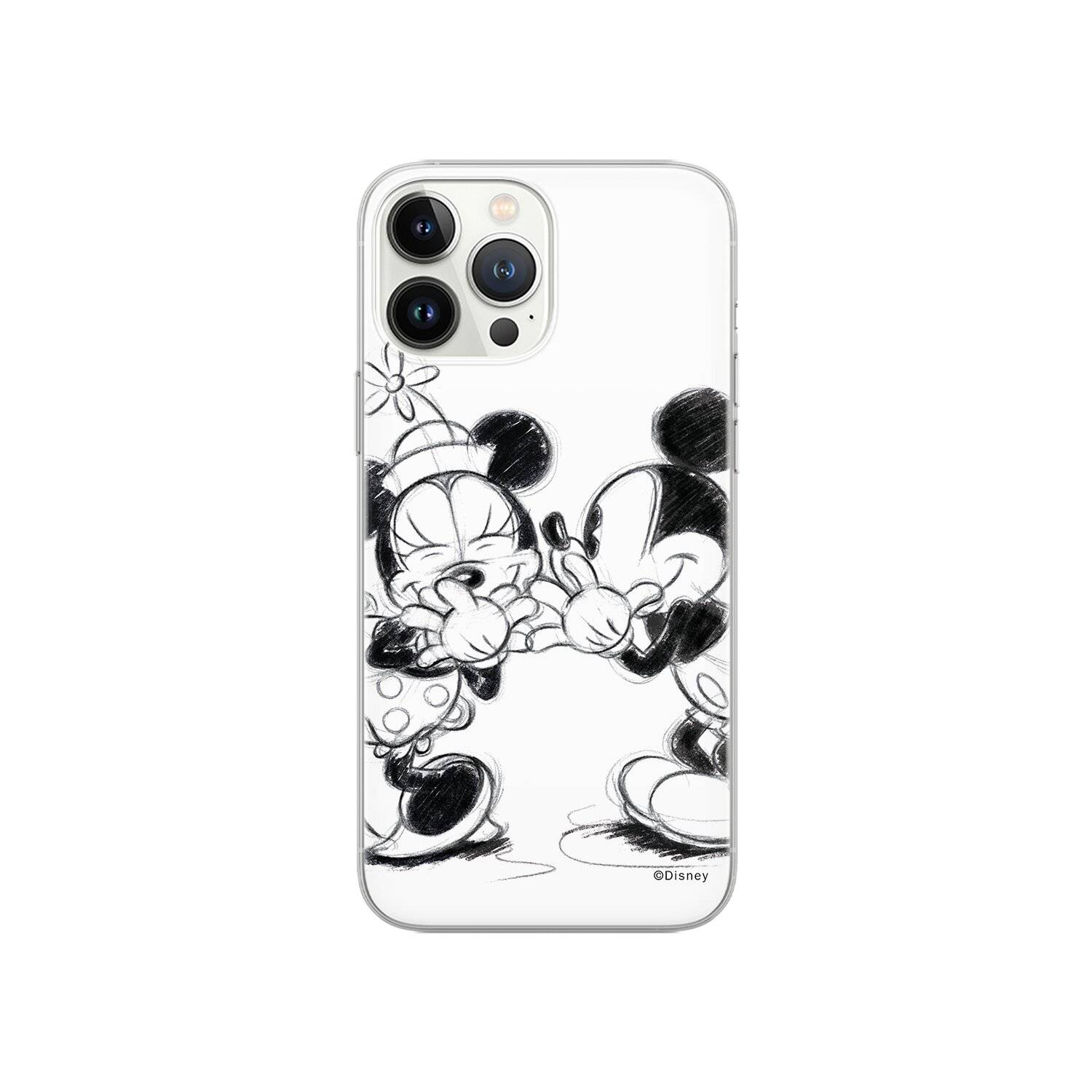 Handyhülle Mickey & Minnie 010 Disney Full Print Weiß kompatibel mit Samsung Galaxy A22 5G