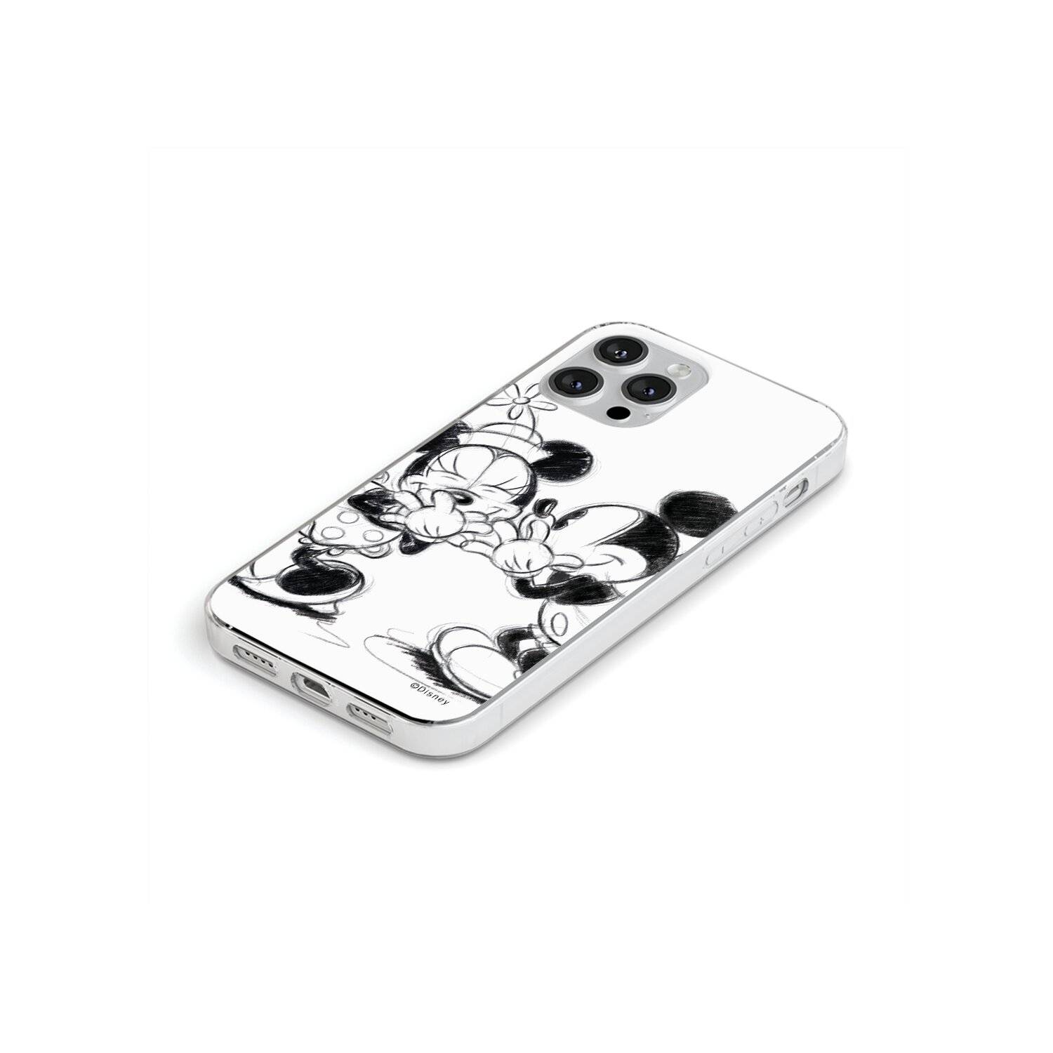 Handyhülle Mickey & Minnie 010 Disney Full Print Weiß kompatibel mit iPhone 12 Pro
