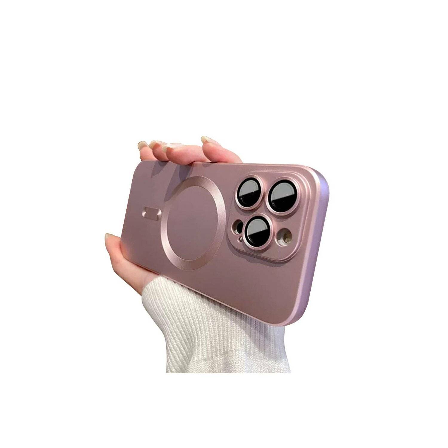 Hülle kompatibel mit iPhone 15 Plus Soft MagSafe Kameraschutz Pink