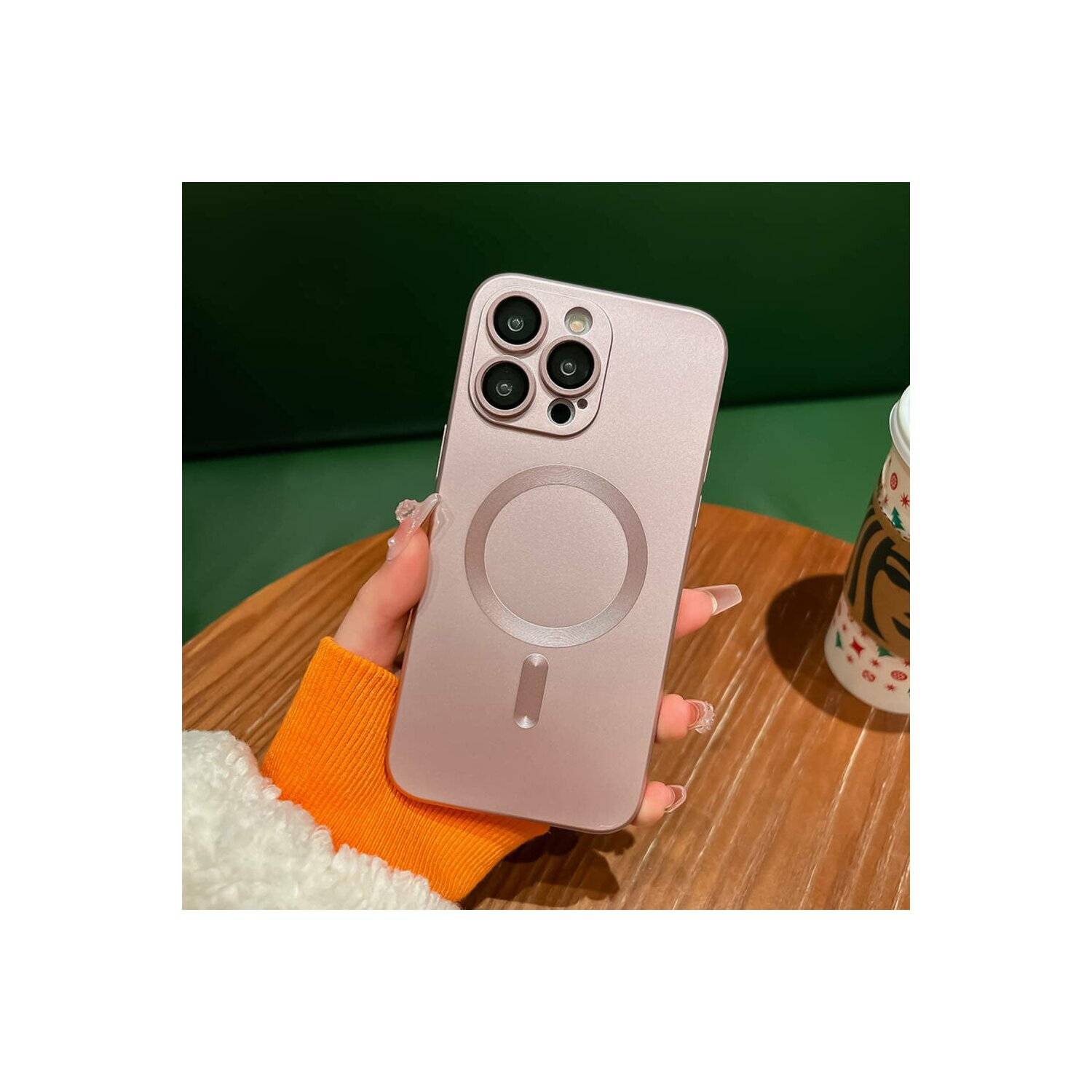 Hülle kompatibel mit iPhone 15 Plus Soft MagSafe Kameraschutz Pink