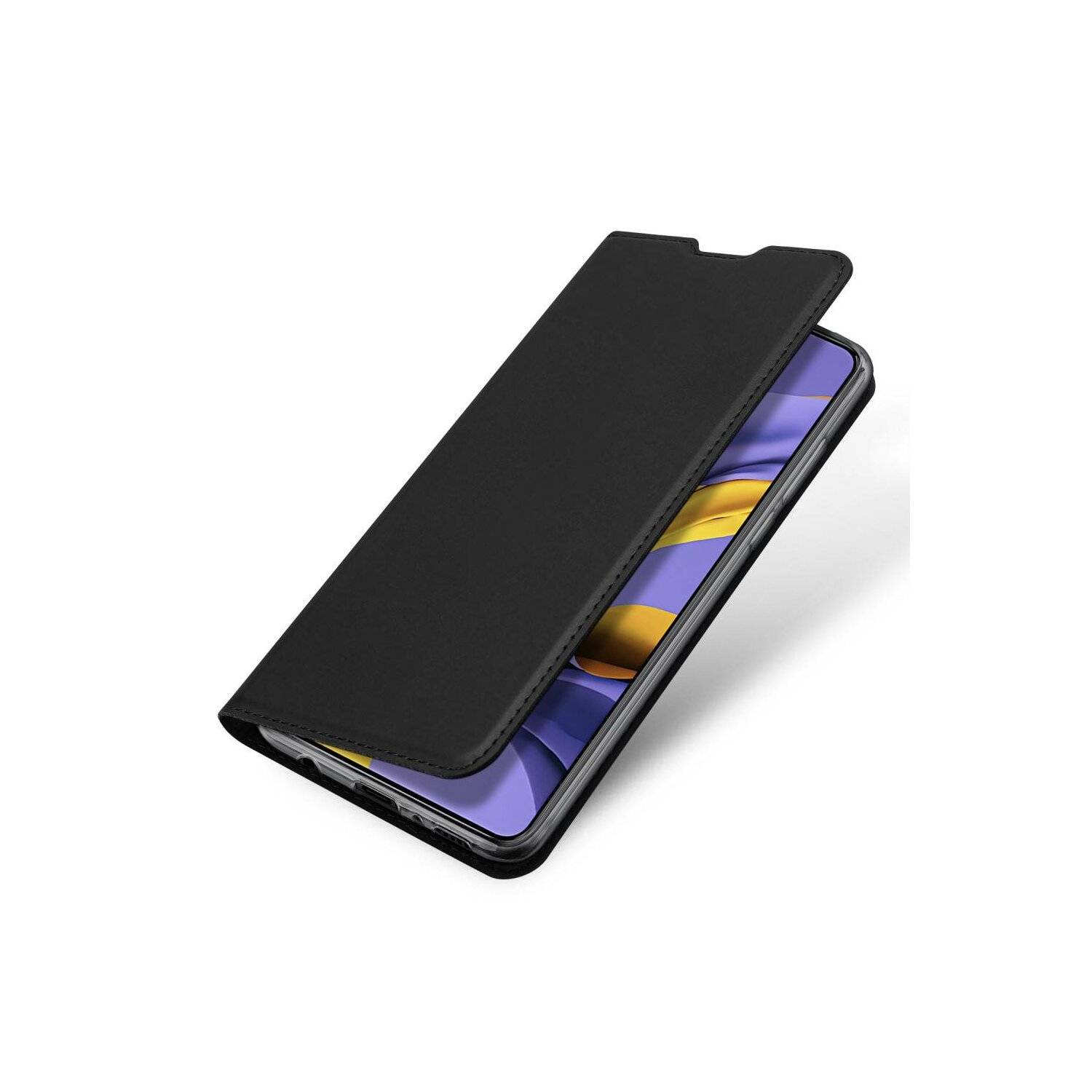 Buch Tasche "Dux Ducis" kompatibel mit Xiaomi Poco M6 Pro Handy Hülle Schutzhülle mit Standfunktion, Kartenfach Schwarz