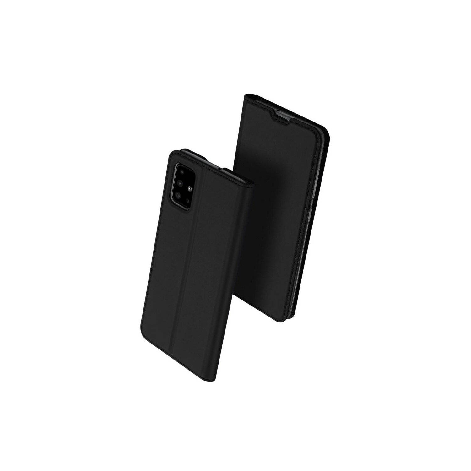 Buch Tasche "Dux Ducis" kompatibel mit Xiaomi Poco M6 Pro Handy Hülle Schutzhülle mit Standfunktion, Kartenfach Schwarz