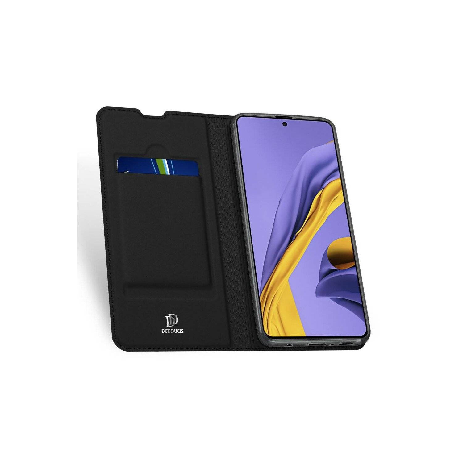 Buch Tasche "Dux Ducis" kompatibel mit Xiaomi Poco M6 Pro Handy Hülle Schutzhülle mit Standfunktion, Kartenfach Schwarz