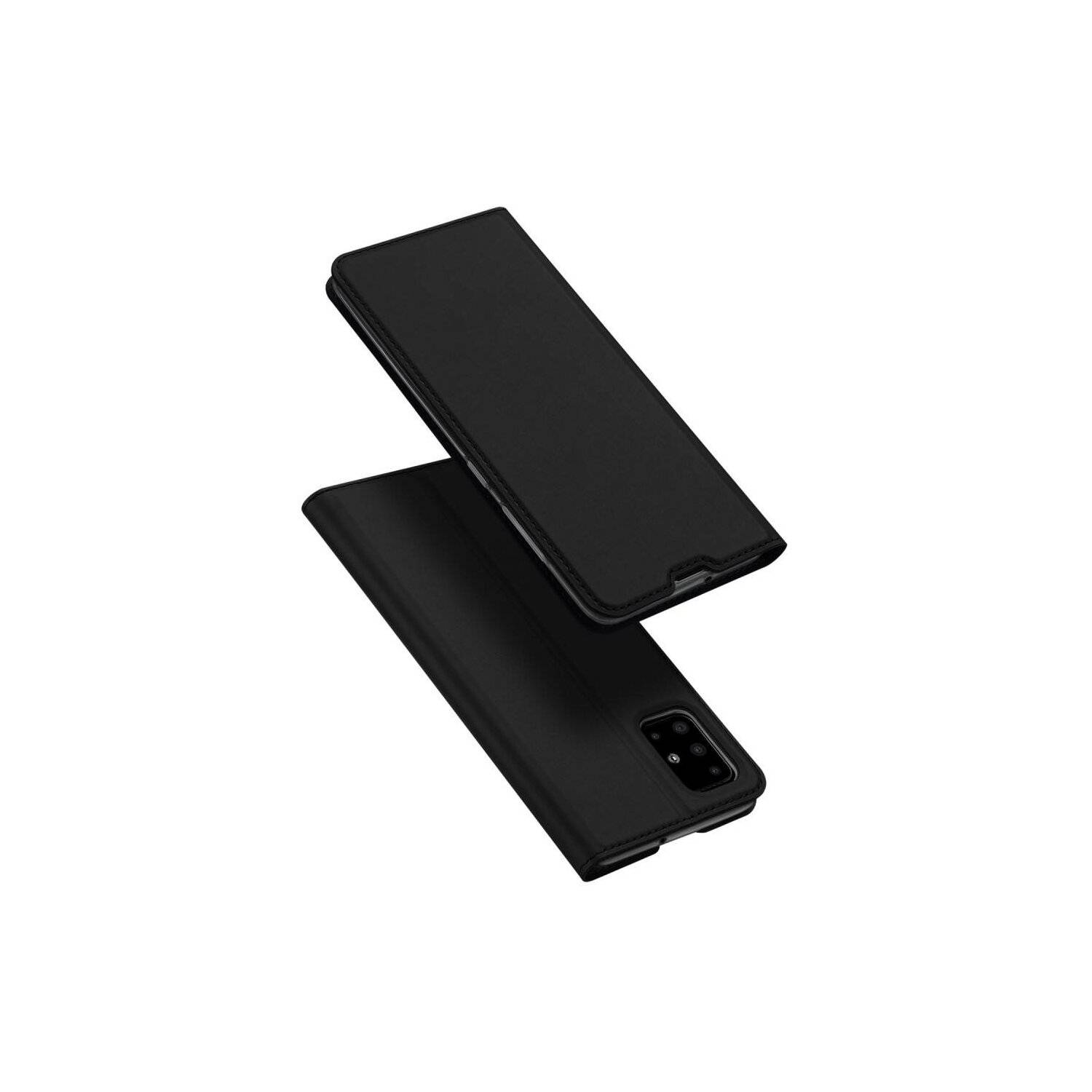 Buch Tasche "Dux Ducis" kompatibel mit Xiaomi Poco M6 Pro Handy Hülle Schutzhülle mit Standfunktion, Kartenfach Schwarz