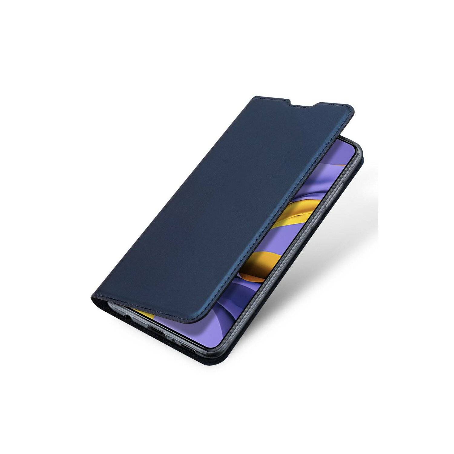 Buch Tasche "Dux Ducis" kompatibel mit Xiaomi Poco M6 Pro Handy Hülle Schutzhülle mit Standfunktion, Kartenfach Blau