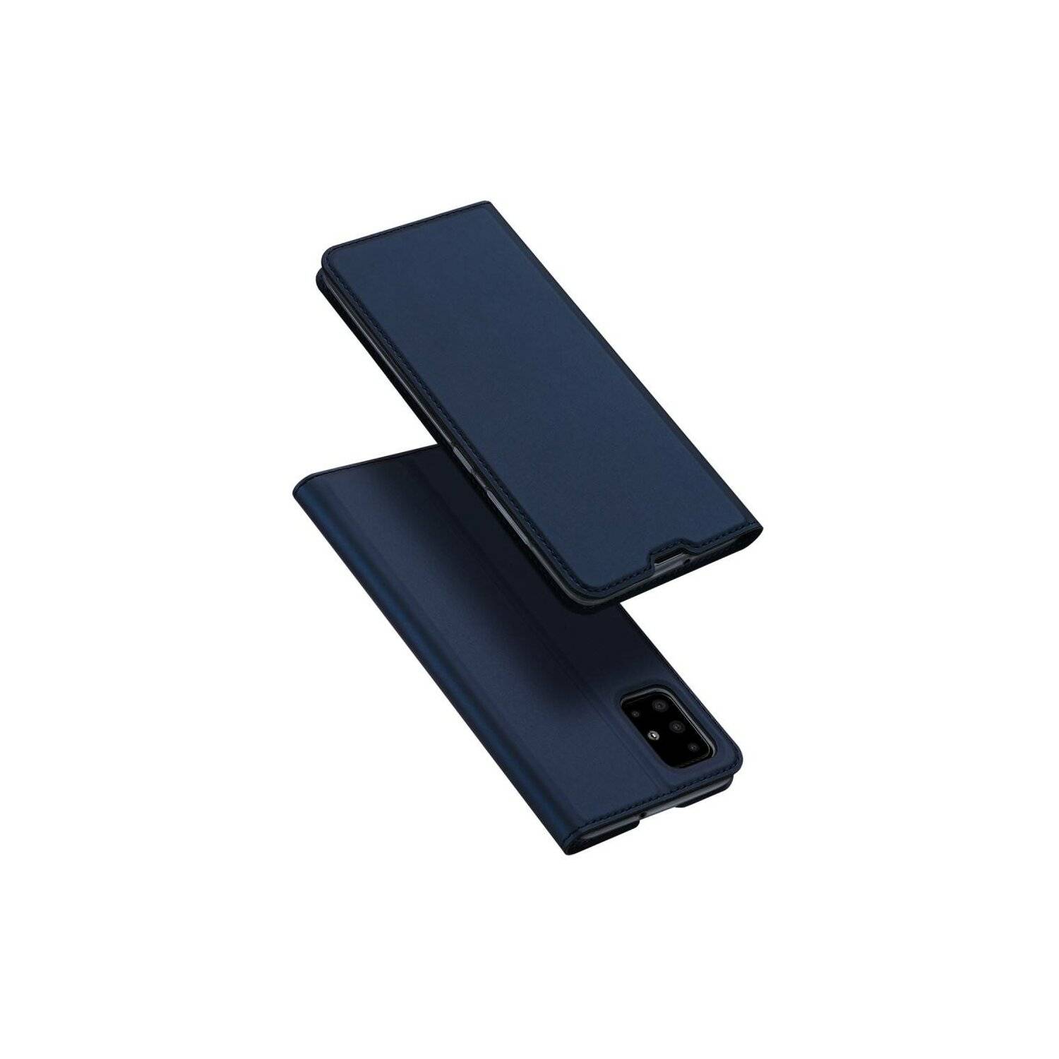 Buch Tasche "Dux Ducis" kompatibel mit Xiaomi Poco M6 Pro Handy Hülle Schutzhülle mit Standfunktion, Kartenfach Blau