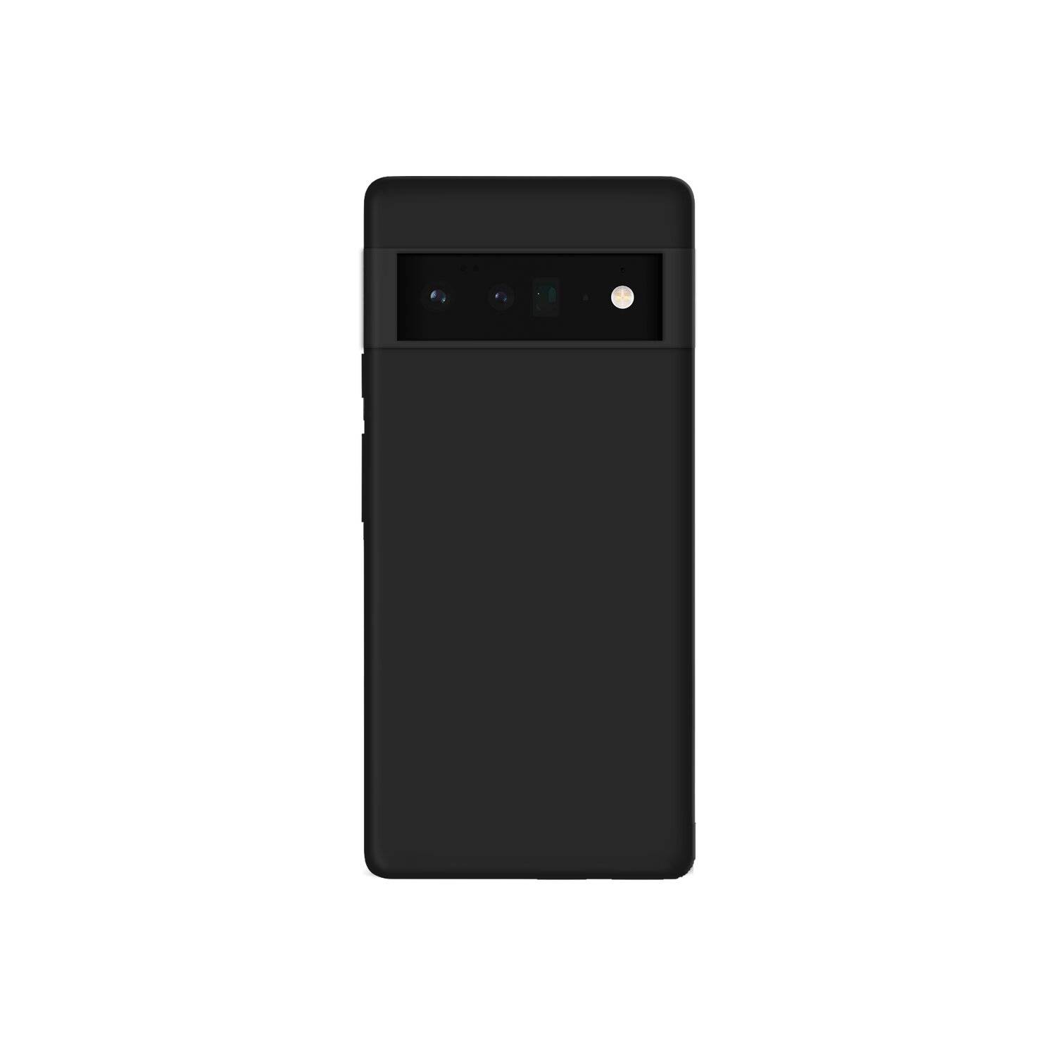 Silikon Hülle Basic Matt kompatibel mit Google Pixel 8a Case TPU Soft Handy Cover Schutz in Schwarz