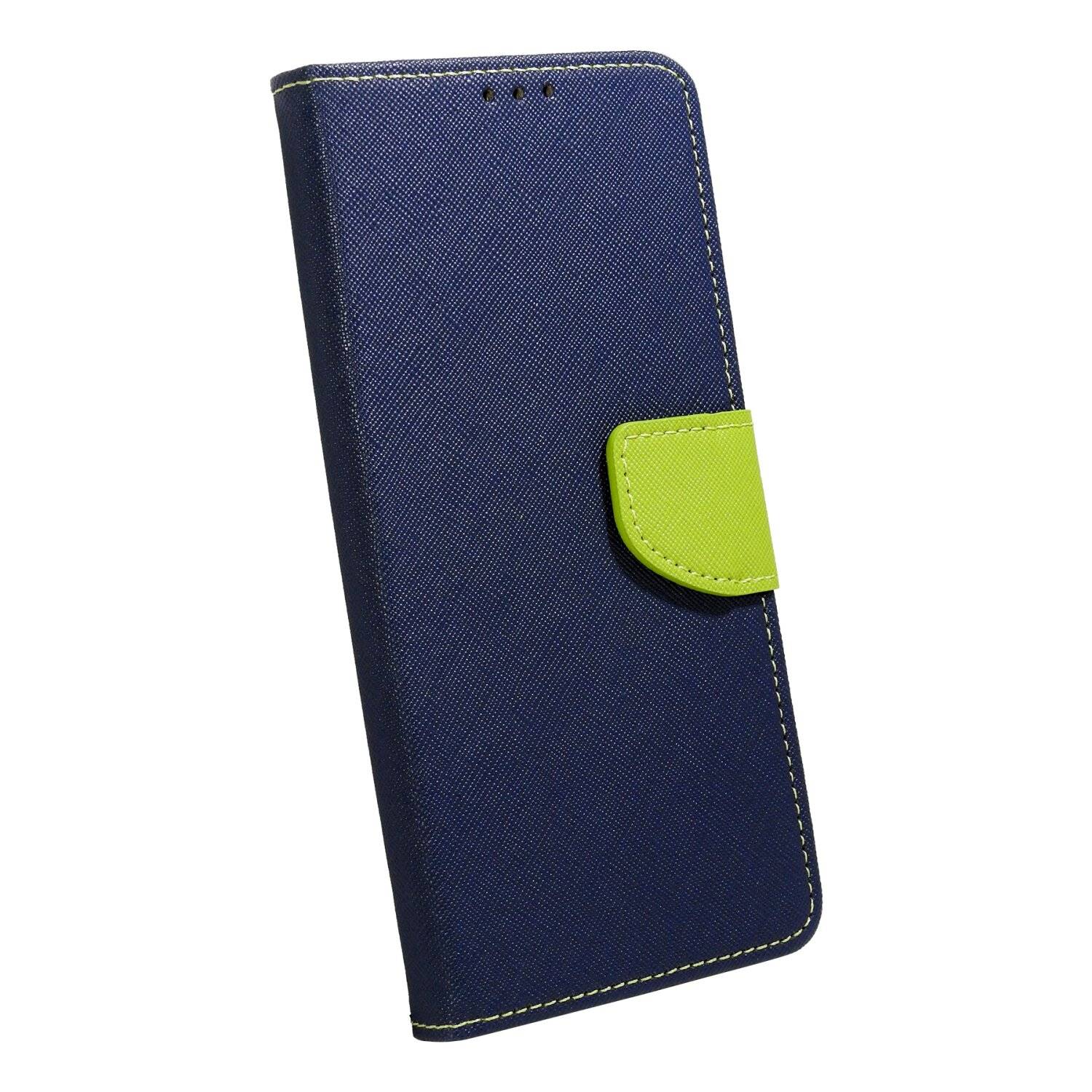 Buch Tasche "Fancy" kompatibel mit SAMSUNG GALAXY S24 ULTRA Etui mit Standfunktion, Kartenfach Blau-Grün