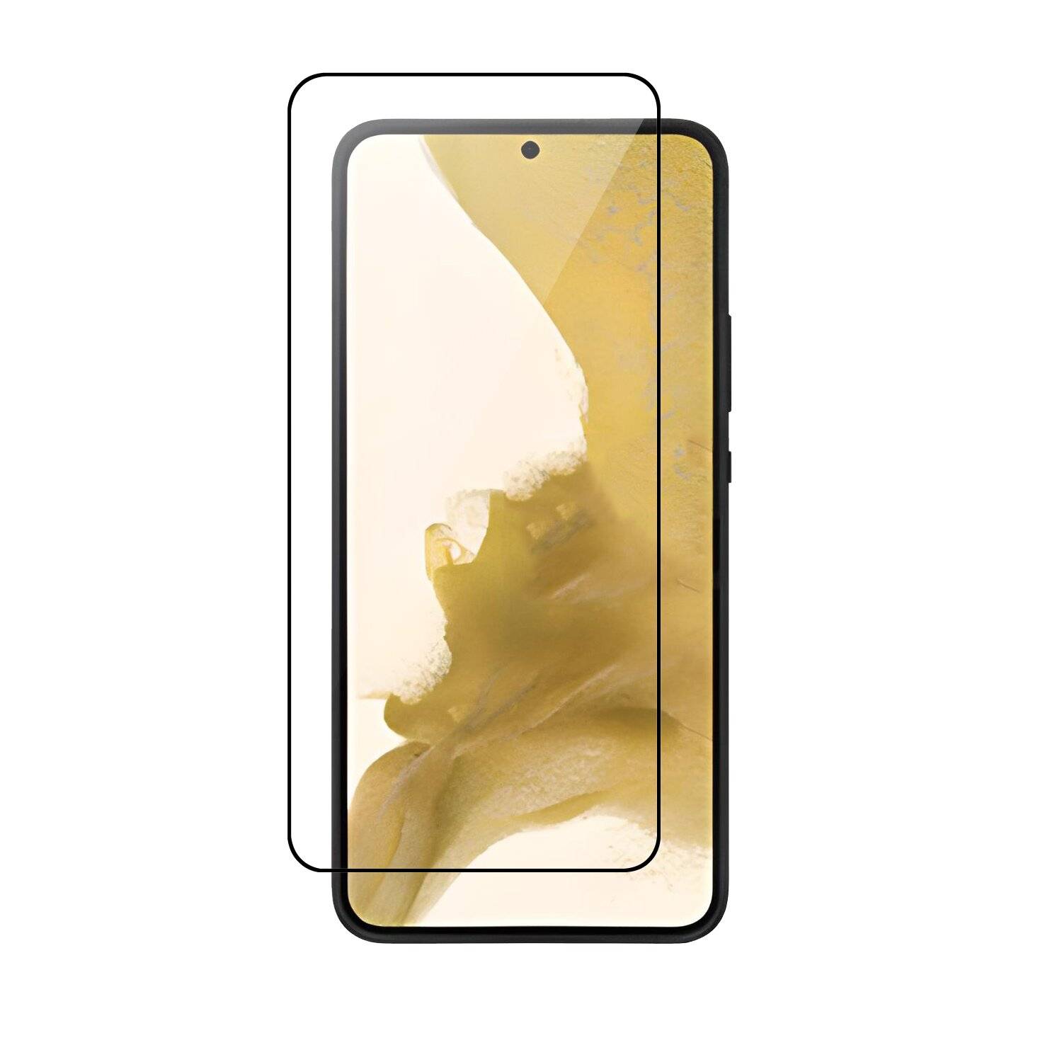 6D Schutz Glas Folie kompatibel mit SAMSUNG GALAXY S24 PLUS Curved Folie Vollständig Klebend und Abdeckung