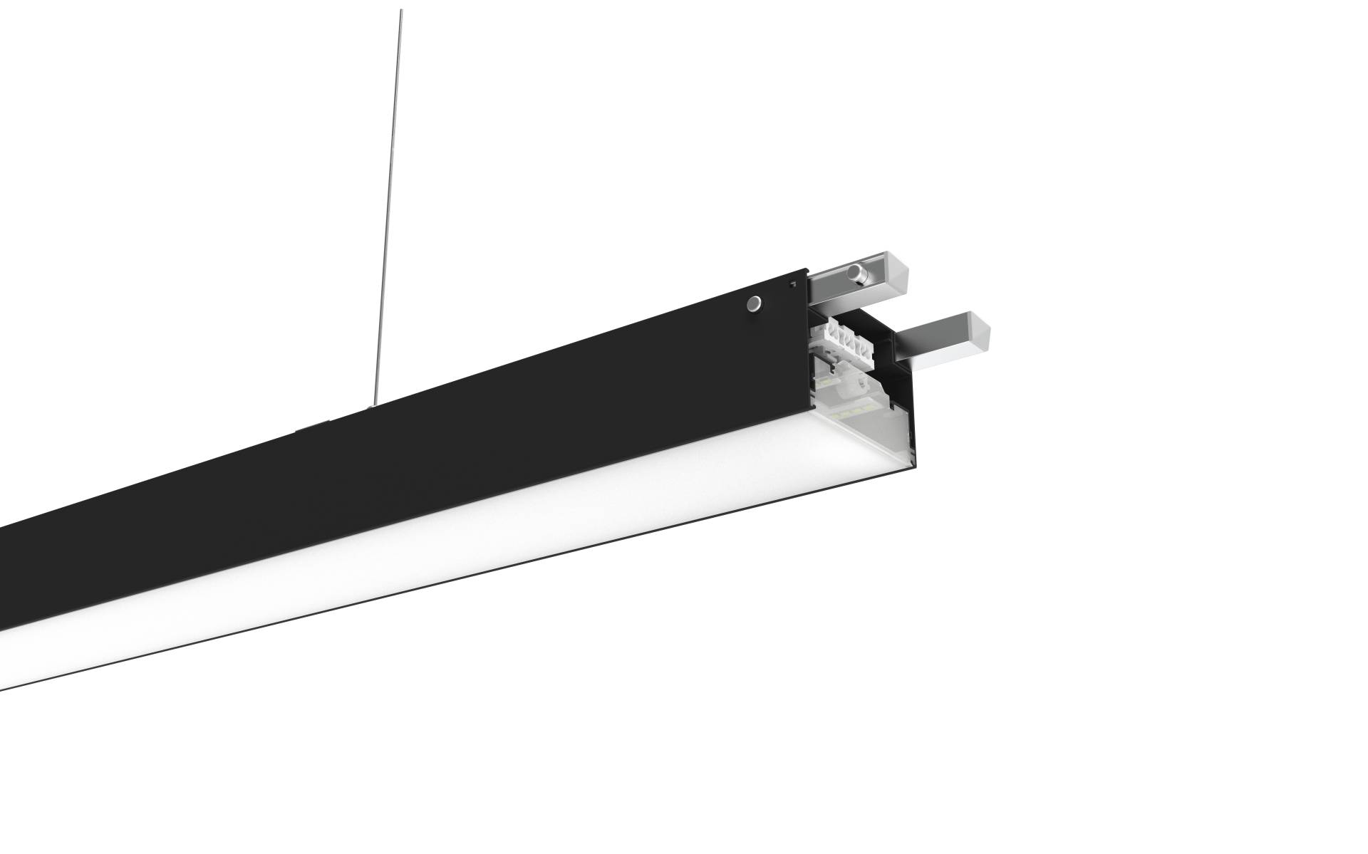 LED Line Prime Fusion Lineare Lampe 60W 4000K 7800LM 0-10V 90*110 ° Schwarz