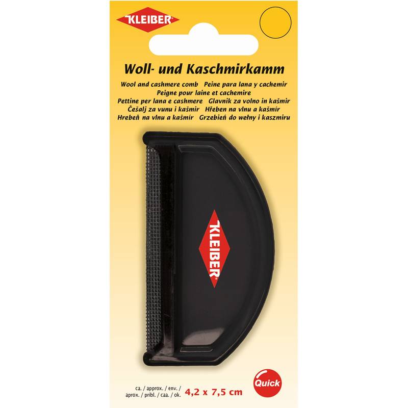 KLEIBER Woll- & Kaschmirkamm, aus Kunststoff, schwarz