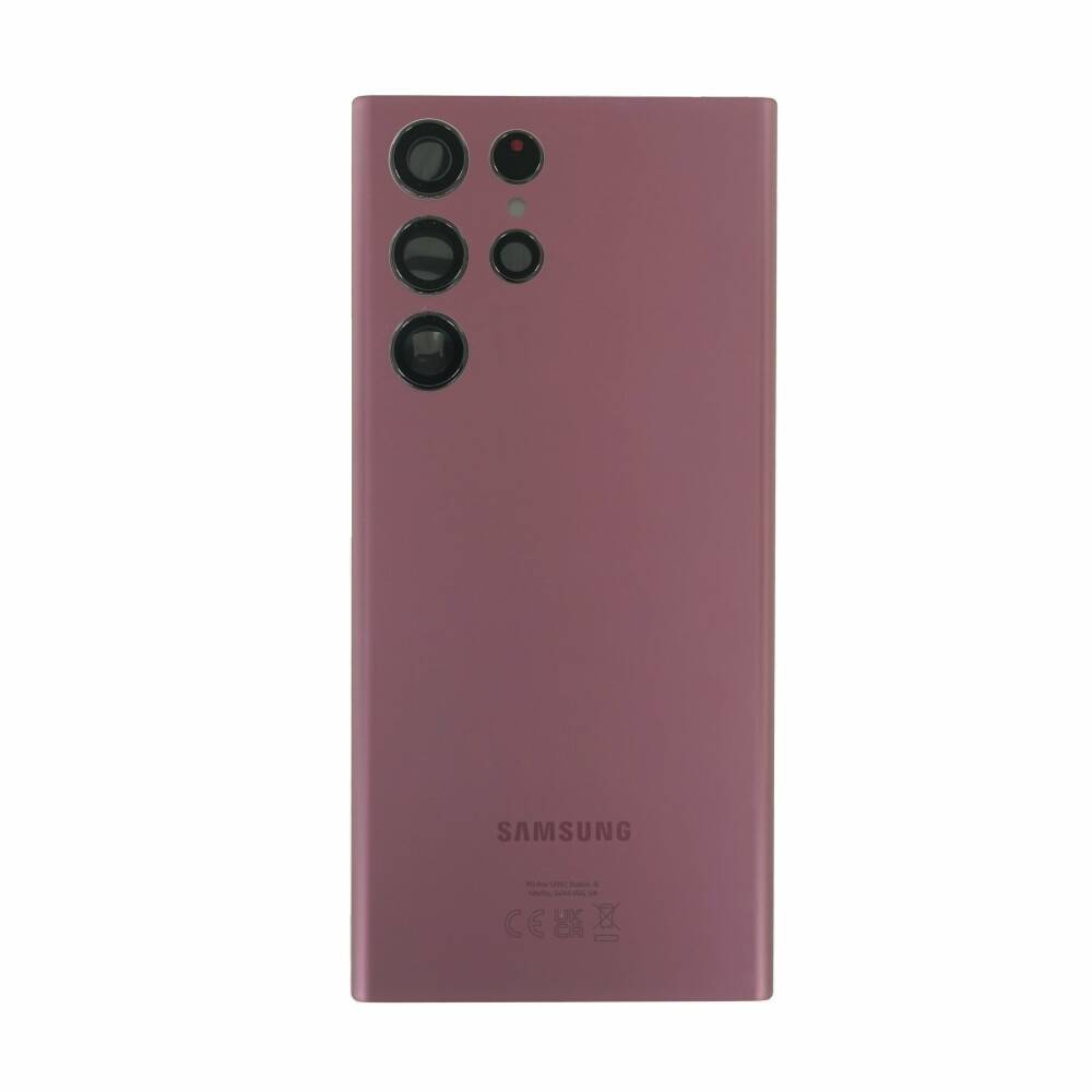 Original für Samsung Galaxy S22 Ultra Akkudeckel Rückseite burgundy GH82-27457B