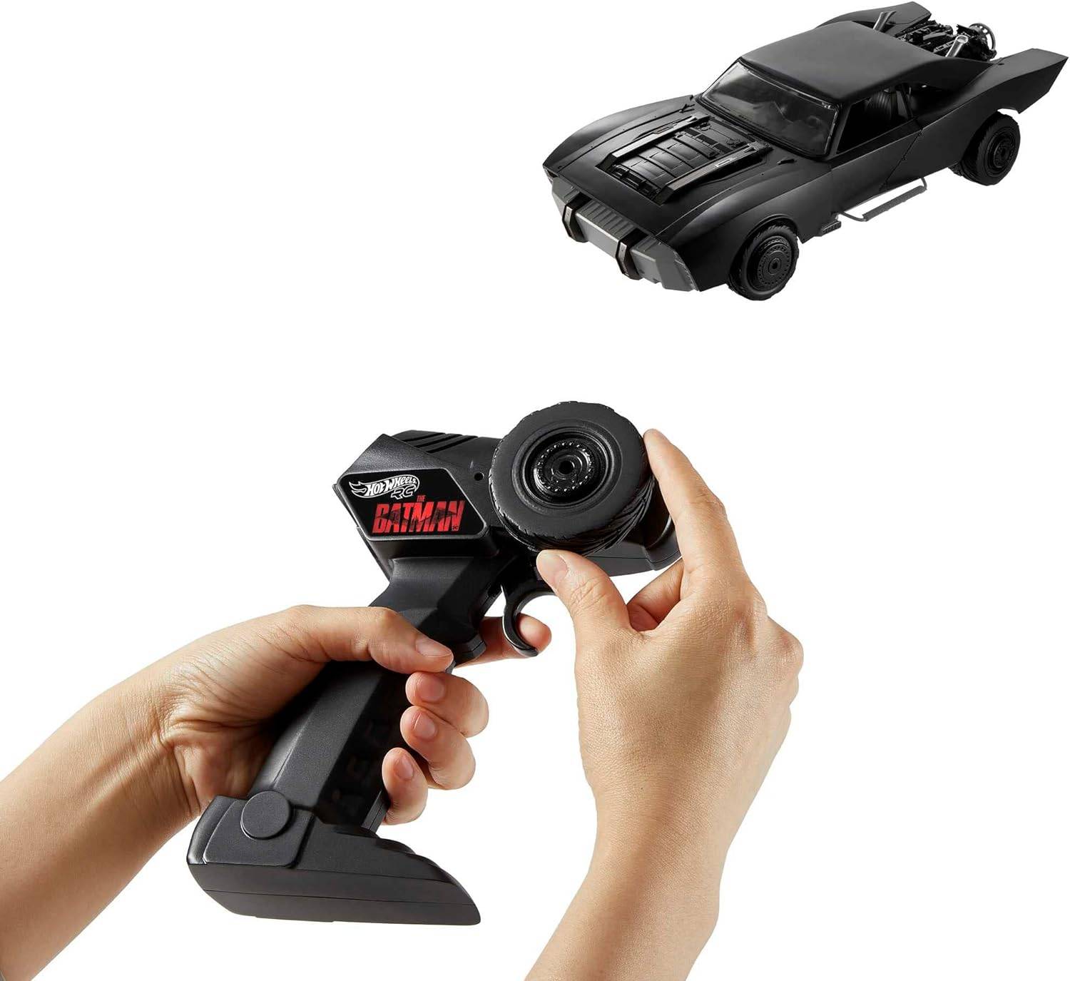 Hot Wheels - Ferngesteuertes Auto - DC The Batman Batmobil, ab 6 Jahren, Maßstab 1:10