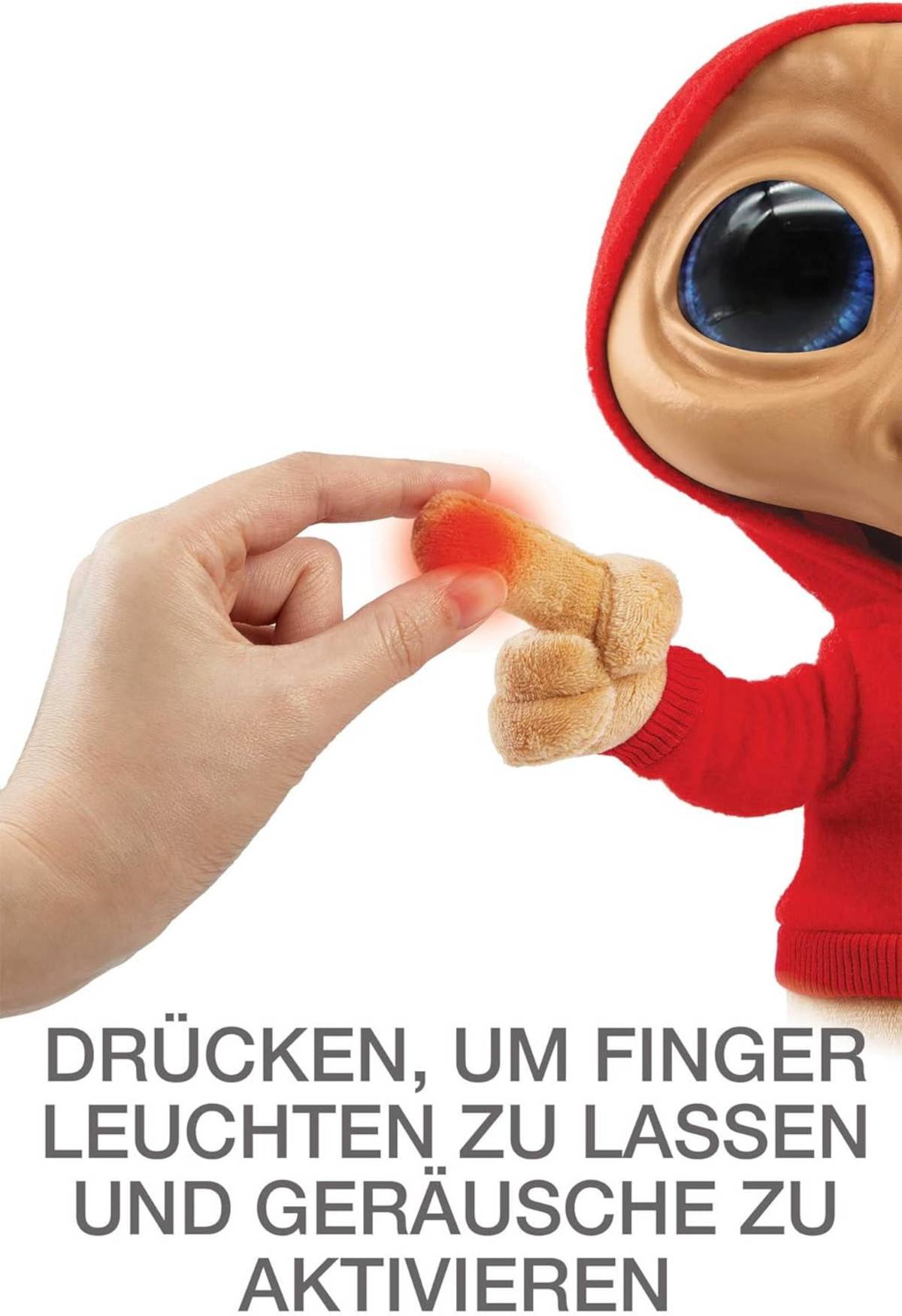 Mattel HMG06 - Plüschfigur - E.T. (28cm) Plüschtier mit Licht und Sound