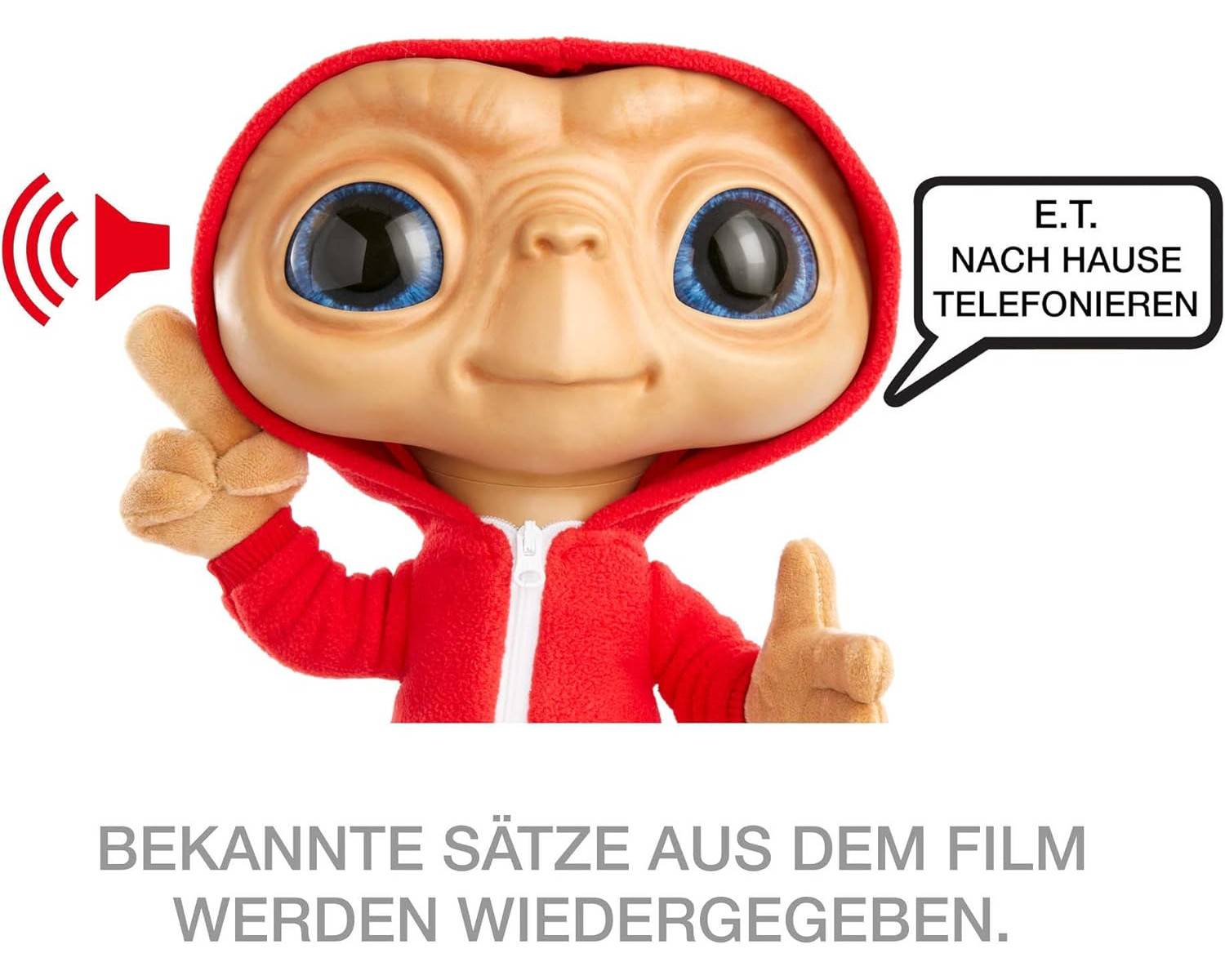 Mattel HMG06 - Plüschfigur - E.T. (28cm) Plüschtier mit Licht und Sound