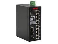 ROLINE - Industr. Gigabit Eth. Switch 8x+ 2x dual-speed SFP managed 240W - Switch - 1 Gbps