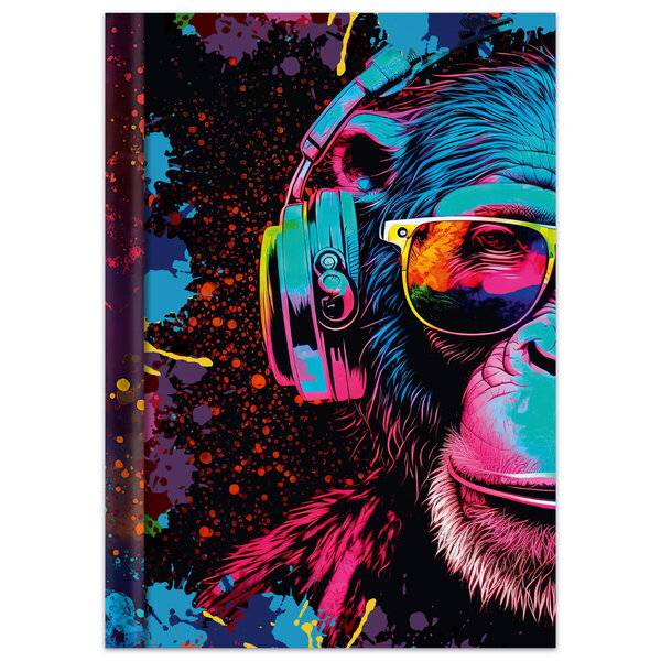 Notizbuch Neon - A4 Hardcover 96 Blatt blanko.