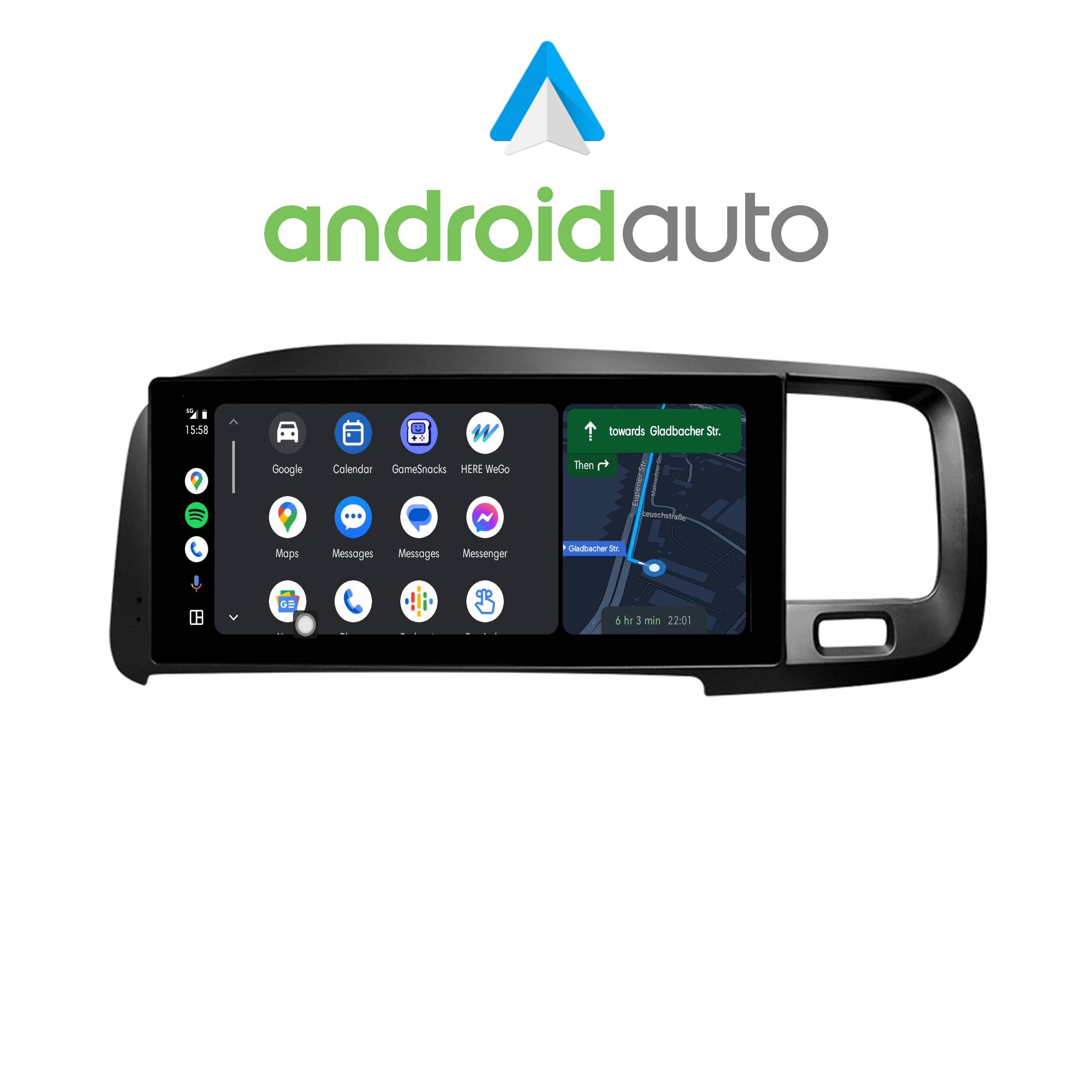 Für Volvo S60 V60 (11-18) 8.8" Touchscreen Android Navigation GPS CarPlay