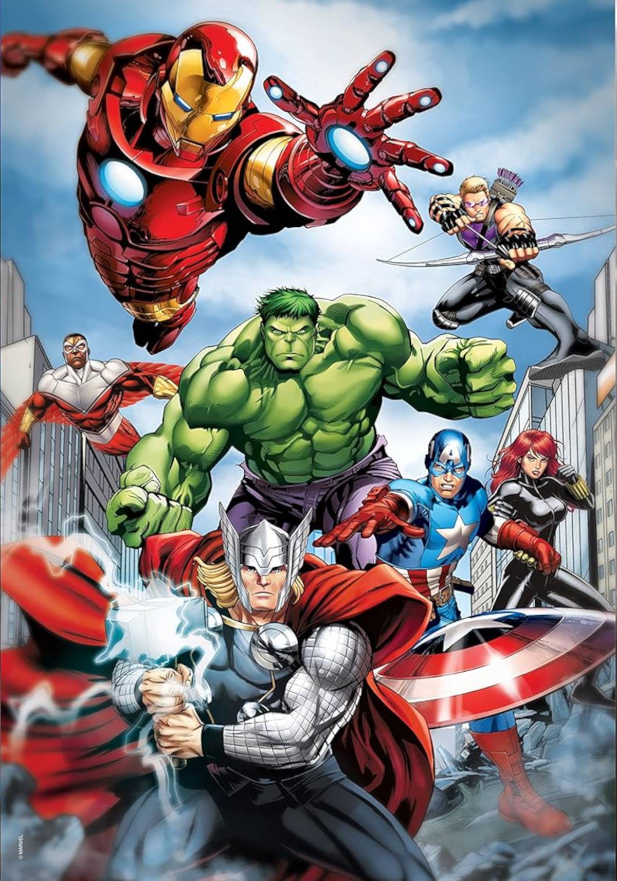 Clementoni 97528 - Puzzle Set - Marvel Avengers (1x 500 Teile, 2x 1000 Teile) Puzzel