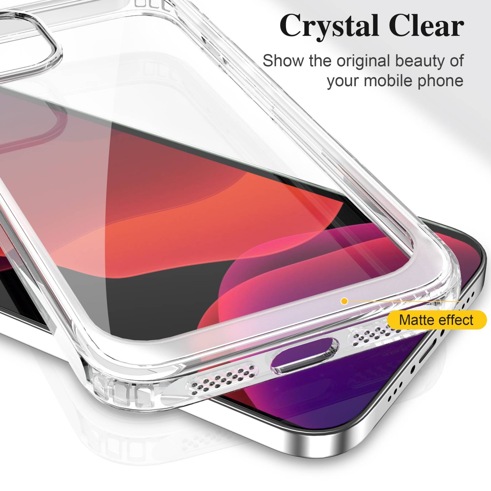 Schutzhülle für iPhone 13 Pro Kamera Case Panzerhülle Handyhülle Cover Tasche Transparent Smartphone Bumper
