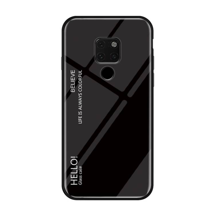 Handy Tasche für Huawei Mate 20 X Gradient Case Schutz Hülle Bumper Cover Schwarz