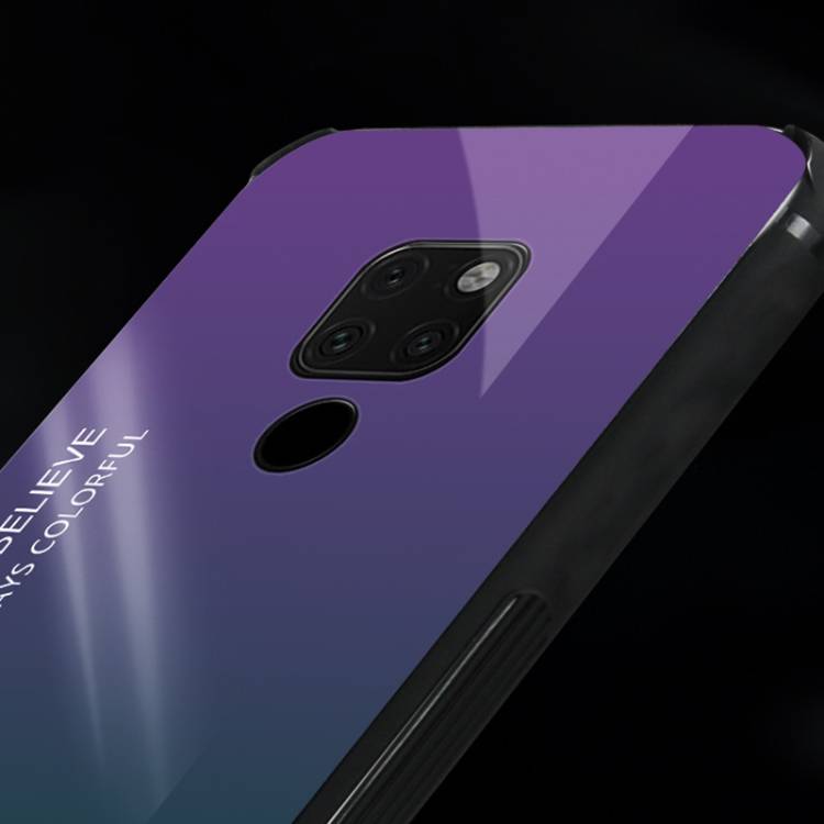 Handy Tasche für Huawei Mate 20 X Gradient Case Schutz Hülle Bumper Cover Pink