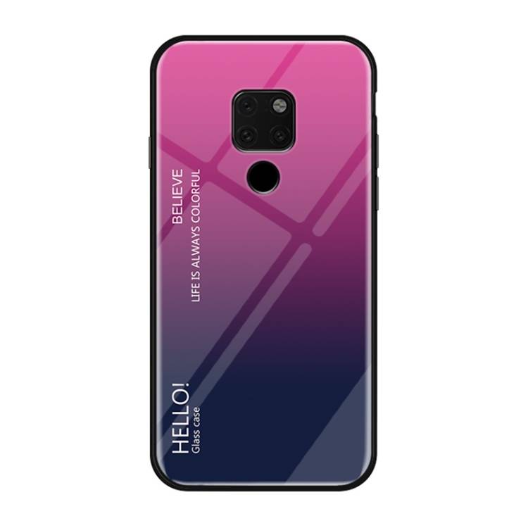 Handy Tasche für Huawei Mate 20 X Gradient Case Schutz Hülle Bumper Cover Pink