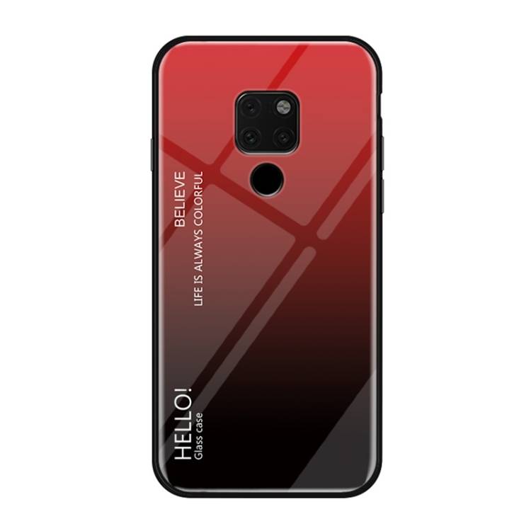 Handy Tasche für Huawei Mate 20 X Gradient Case Schutz Hülle Bumper Cover Rot