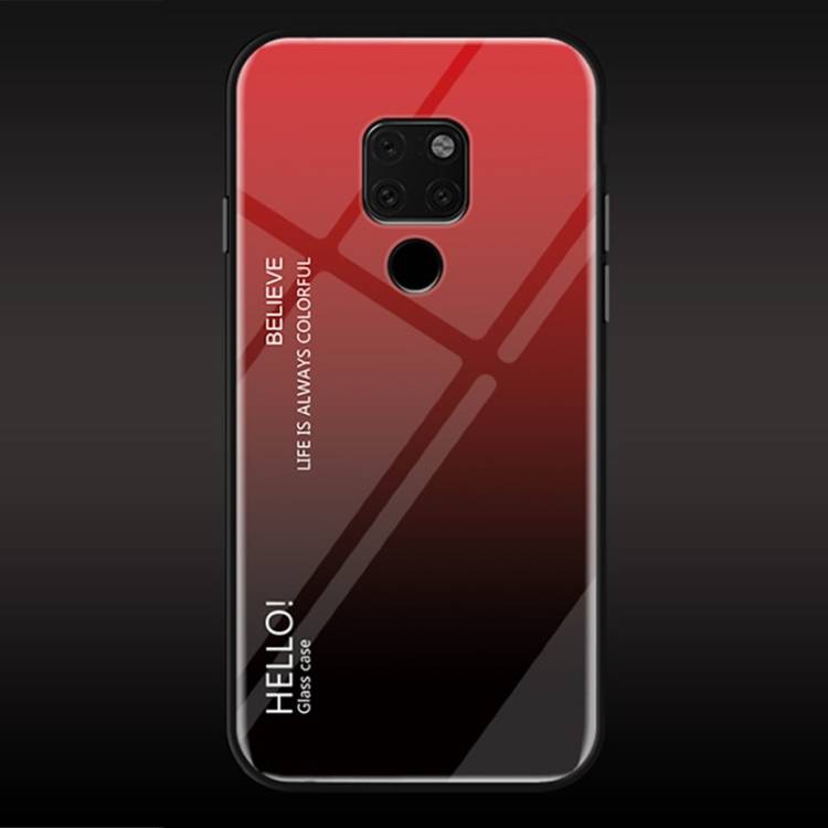 Handy Tasche für Huawei Mate 20 X Gradient Case Schutz Hülle Bumper Cover Rot
