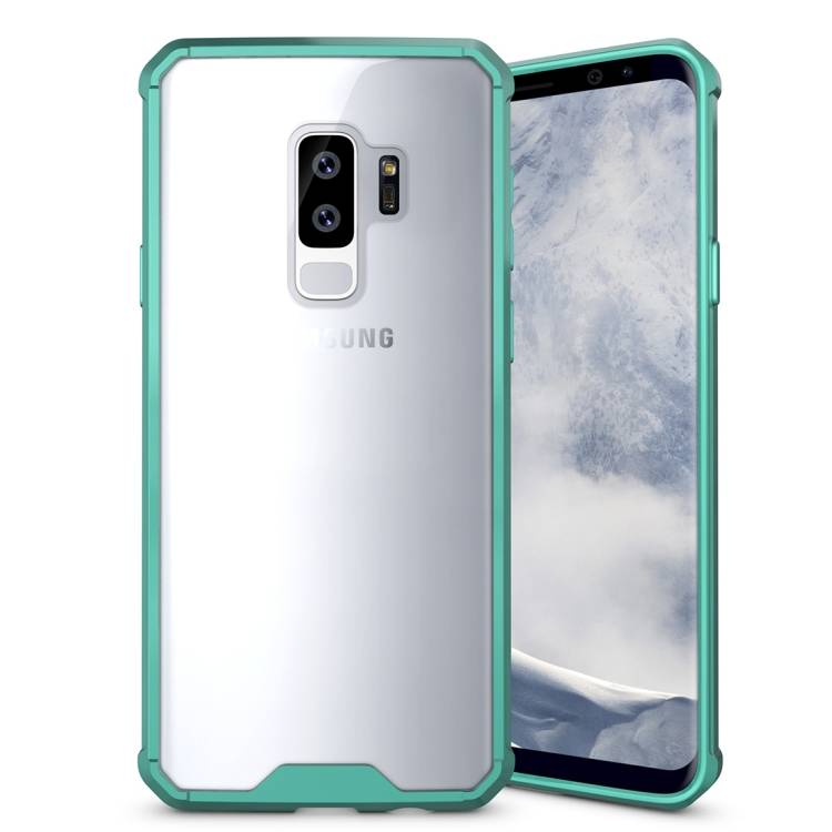 Handytasche für Samsung Galaxy S9 Plus Full Case Schutz Hülle Transparent Grün