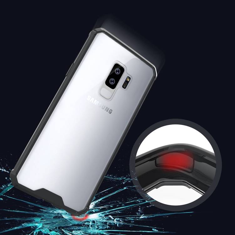 Handytasche für Samsung Galaxy S9 Plus Full Case Schutz Hülle Transparent Schwarz